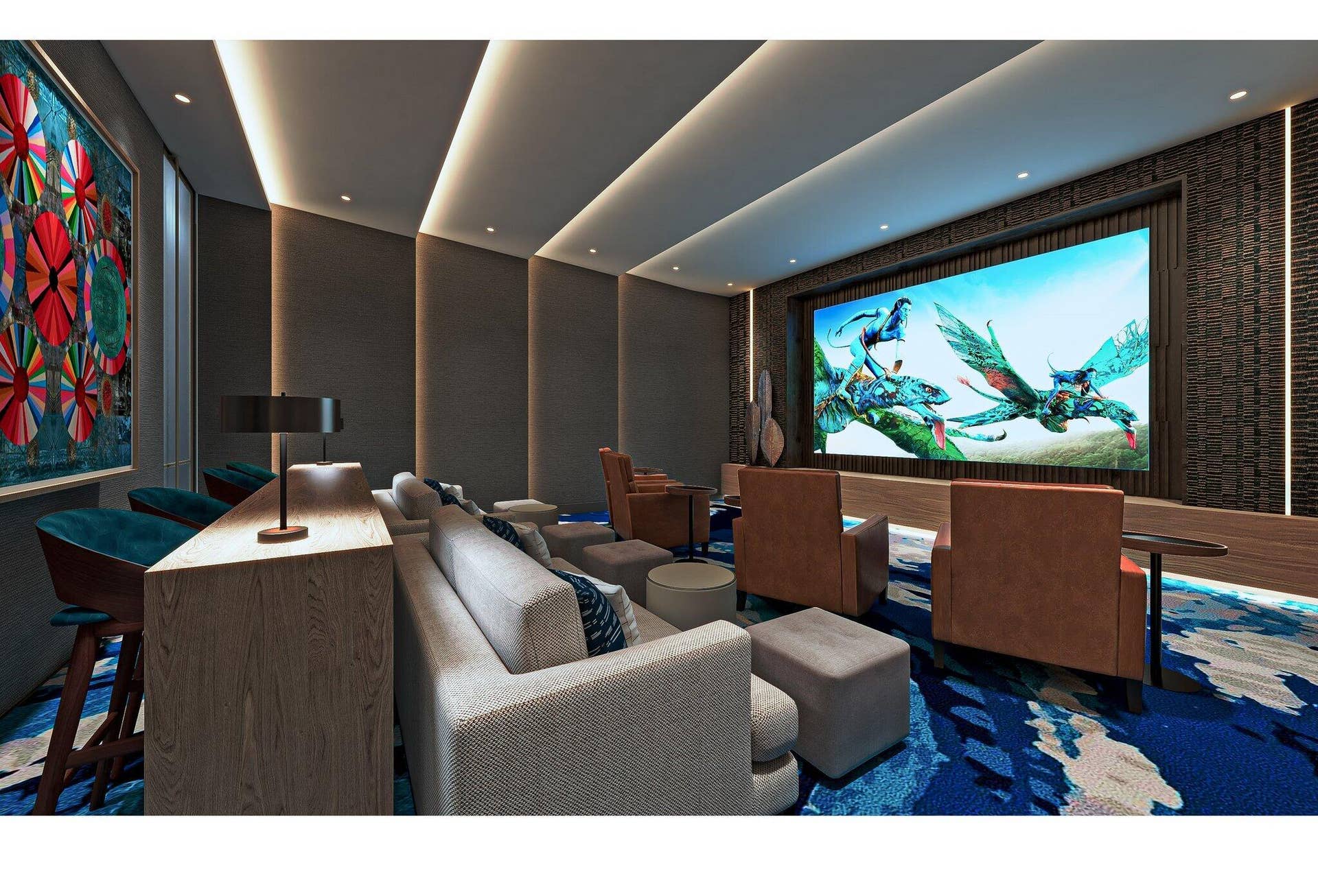 151 N Seabreeze Boulevard, #602, Fort Lauderdale, FL 33304 Selene_ Private Movie Theater