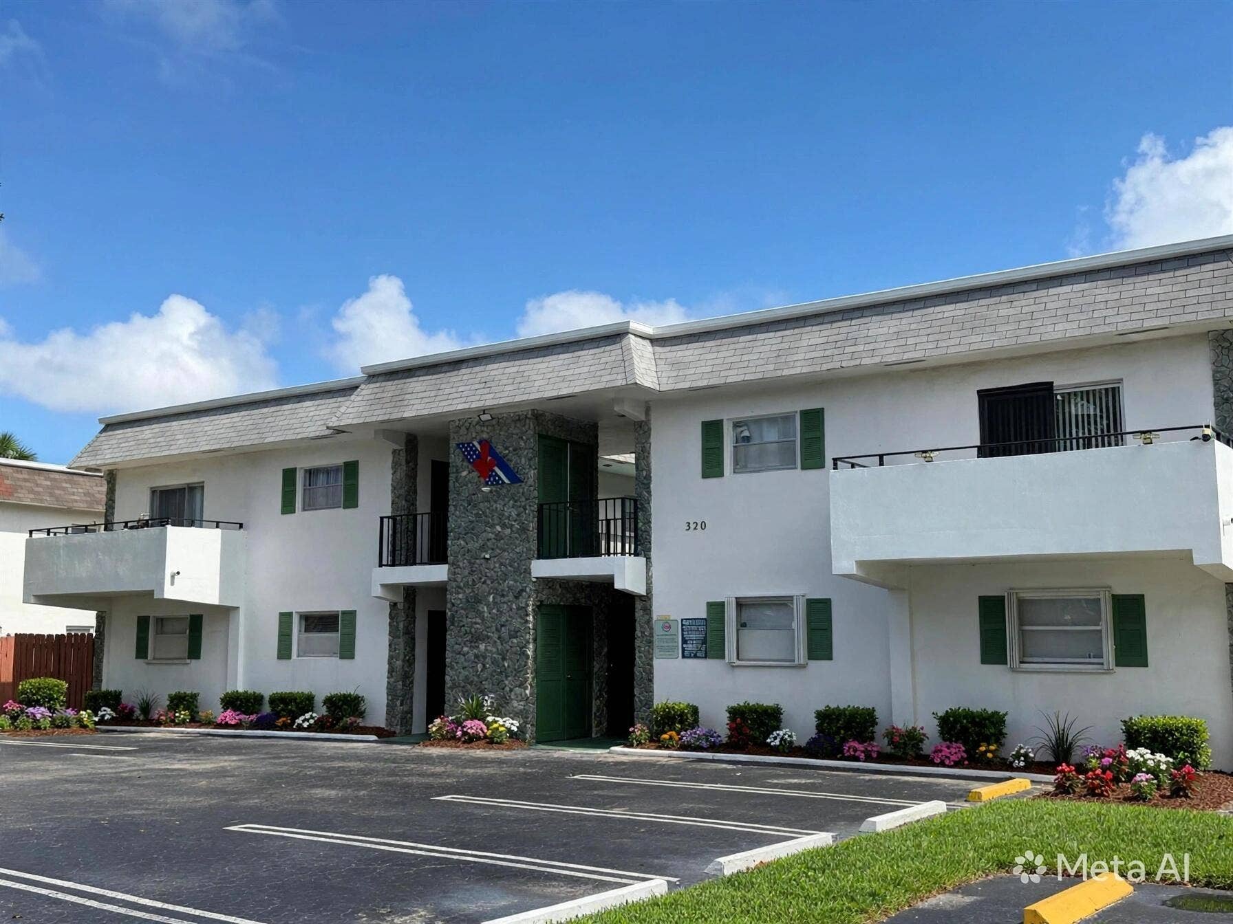 320 SW 1st Street, #D-2, Pompano Beach, FL 33060 lush_garden_building