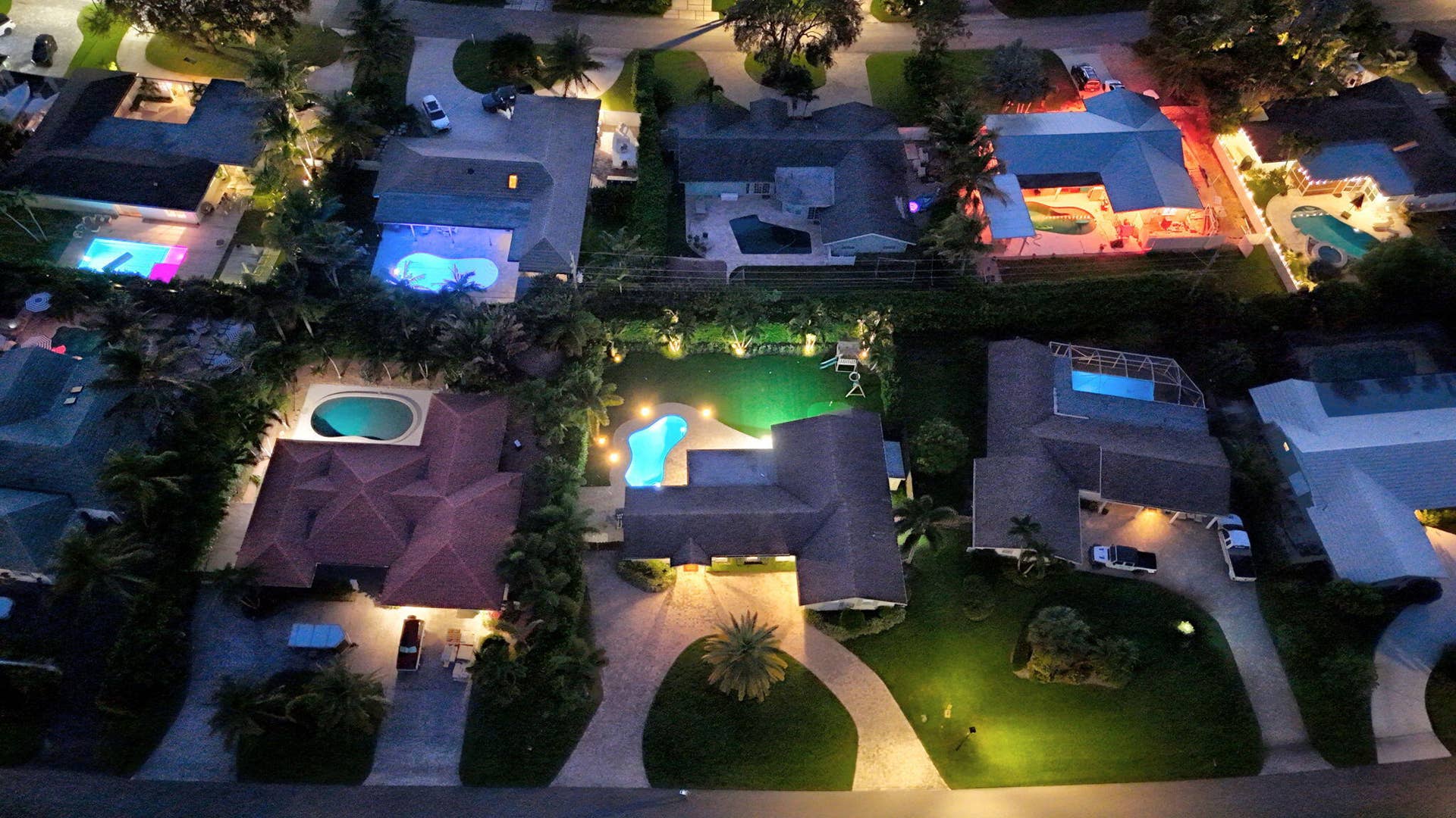 215 GOLFVIEW Drive, Tequesta, FL 33469 AerialNight