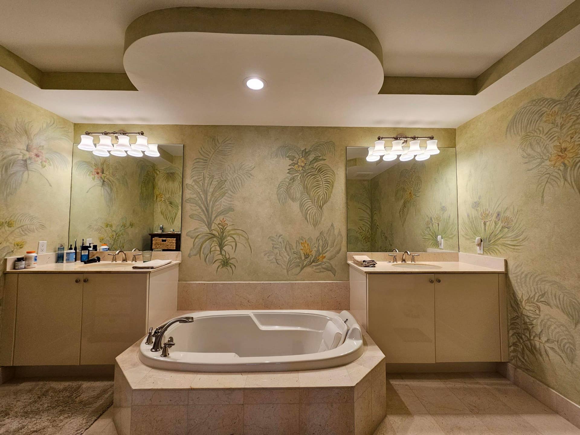 with walk in shower