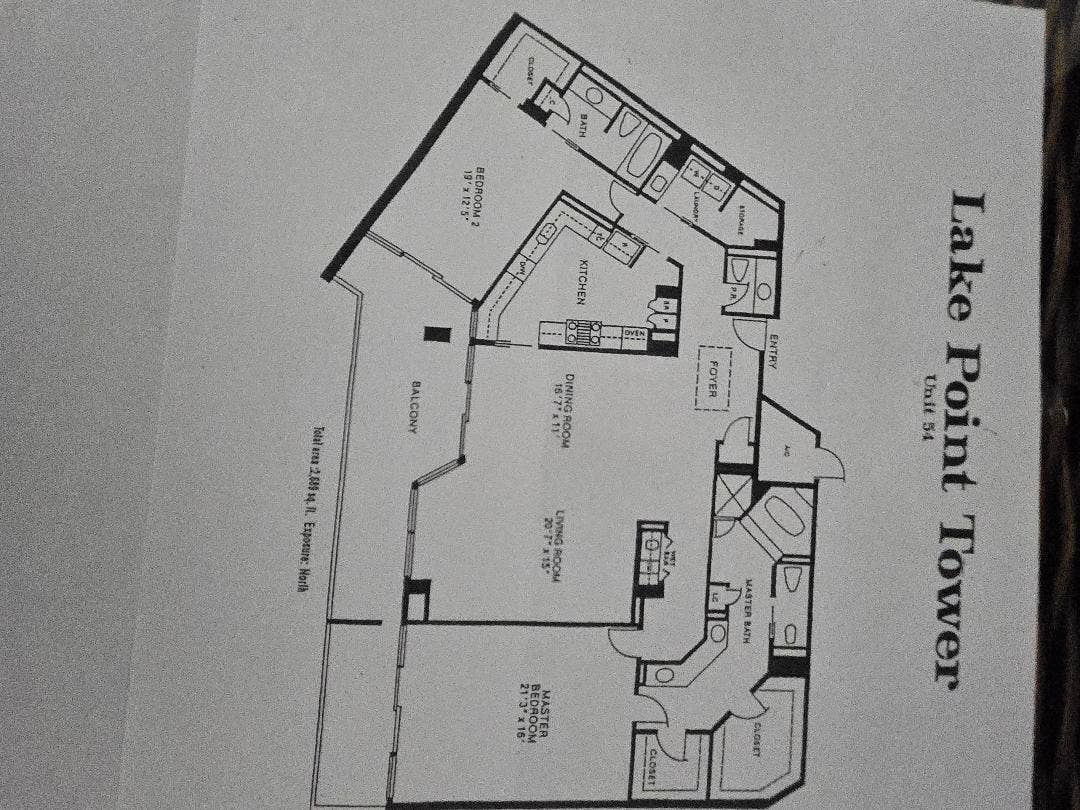 100 LAKESHORE Drive, #454, North Palm Beach, FL 33408 Floor Plan 454