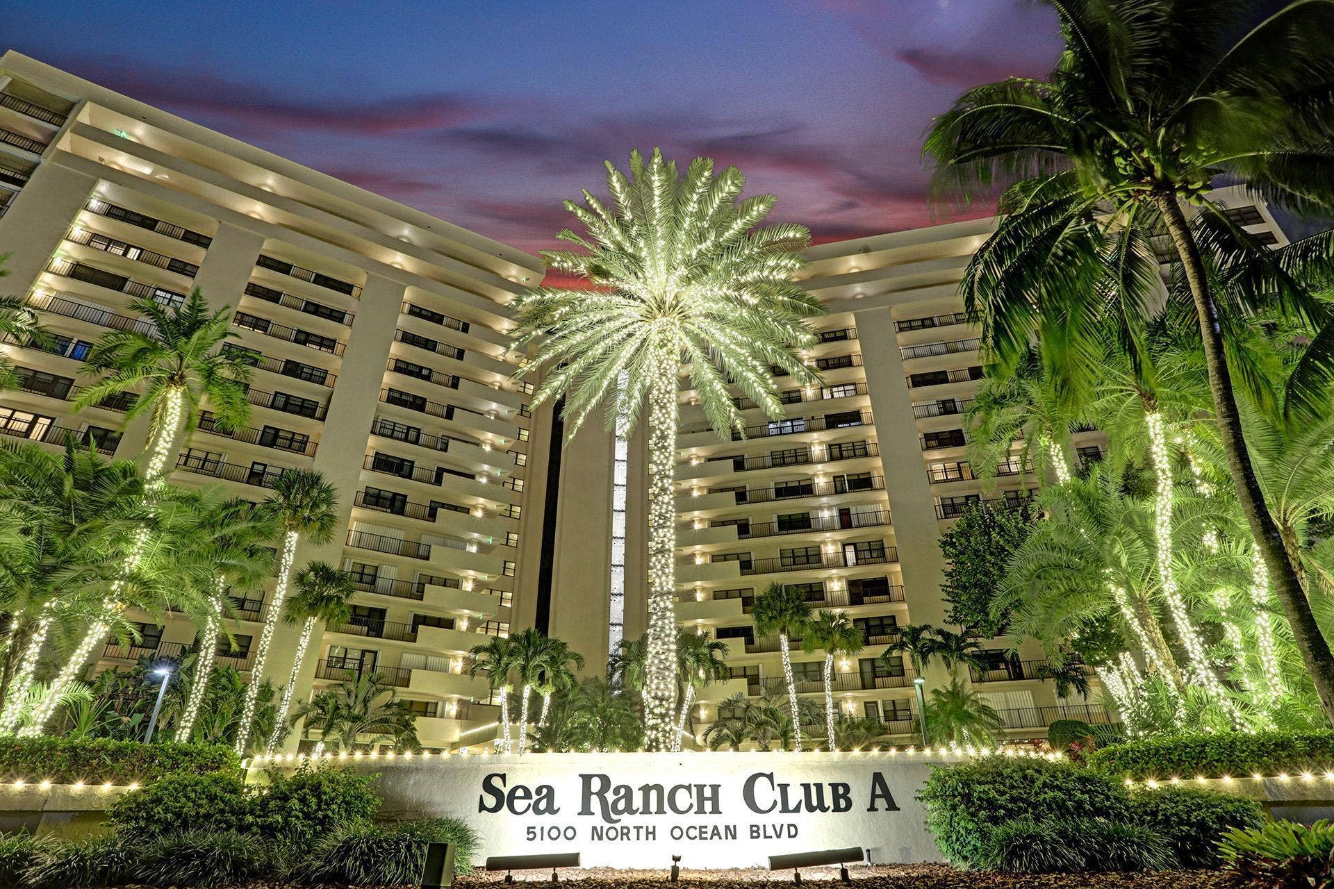5100 N OCEAN Boulevard, #713, Lauderdale-By-The-Sea, Lauderdale By The Sea, FL 33308 Sea Ranch A Front View at Night