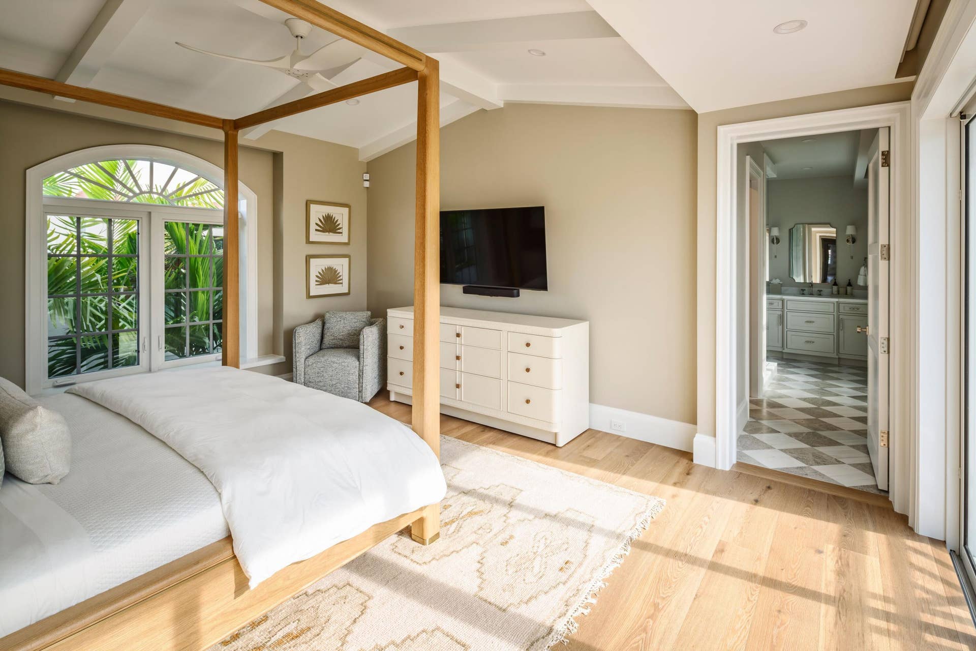 309 Greymon Drive, West Palm Beach, FL 33405 32 - Master bedroom with canopy bed, wal