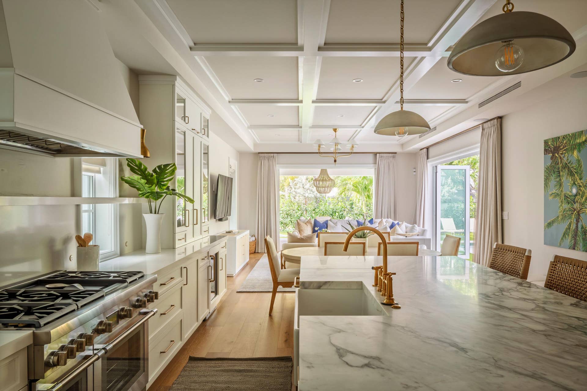 309 Greymon Drive, West Palm Beach, FL 33405 15 - White kitchen with marble waterfall