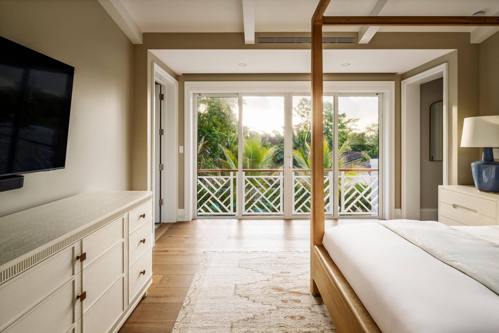 309 Greymon Drive, West Palm Beach, FL 33405 31 - Master bedroom with canopy bed, whi