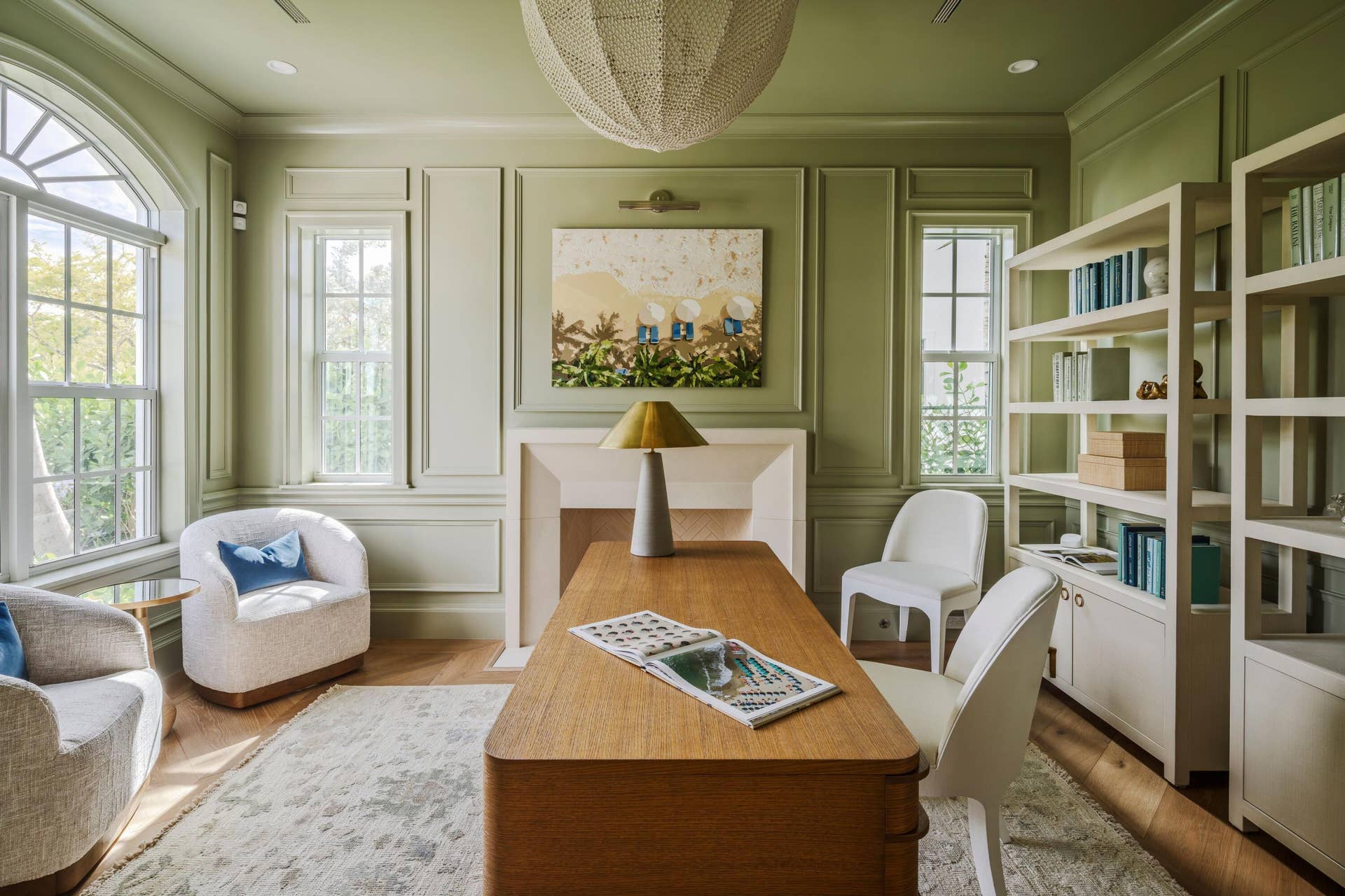 309 Greymon Drive, West Palm Beach, FL 33405 18 - Home office with sage green walls,