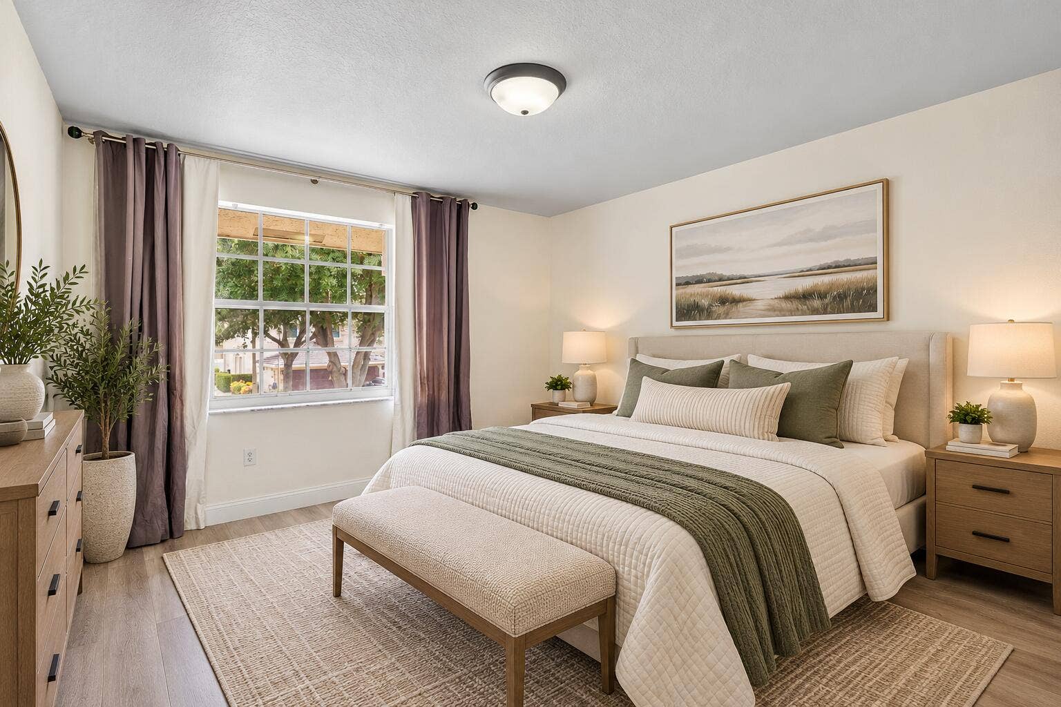 6395 Stonehurst Circle, Lake Worth, FL 33467 Neutral Modern Bedroom Retreat