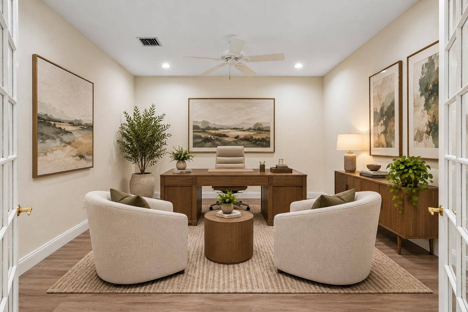 6395 Stonehurst Circle, Lake Worth, FL 33467 Elegant Neutral Home Office Retreat