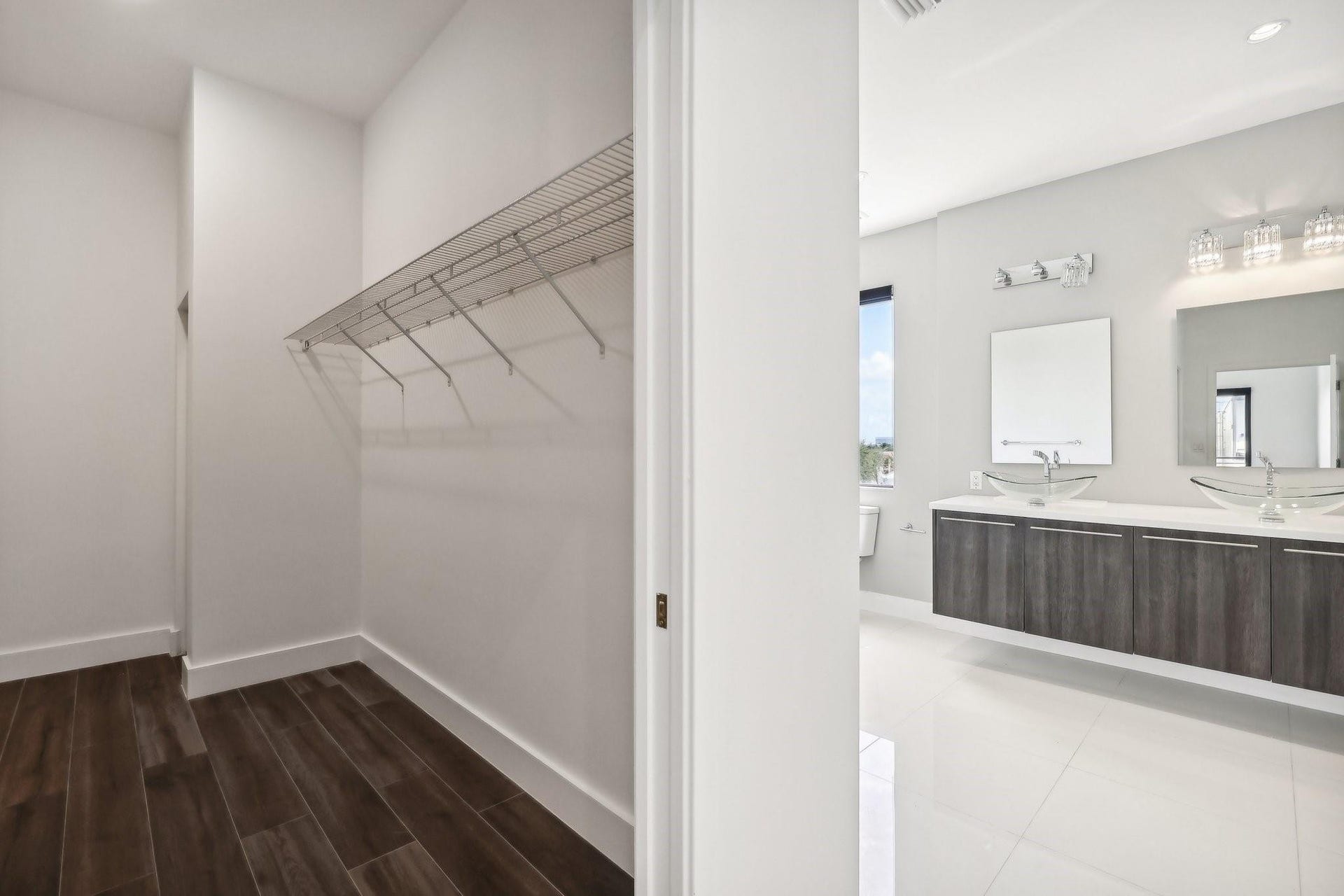 Primary walk-in closet