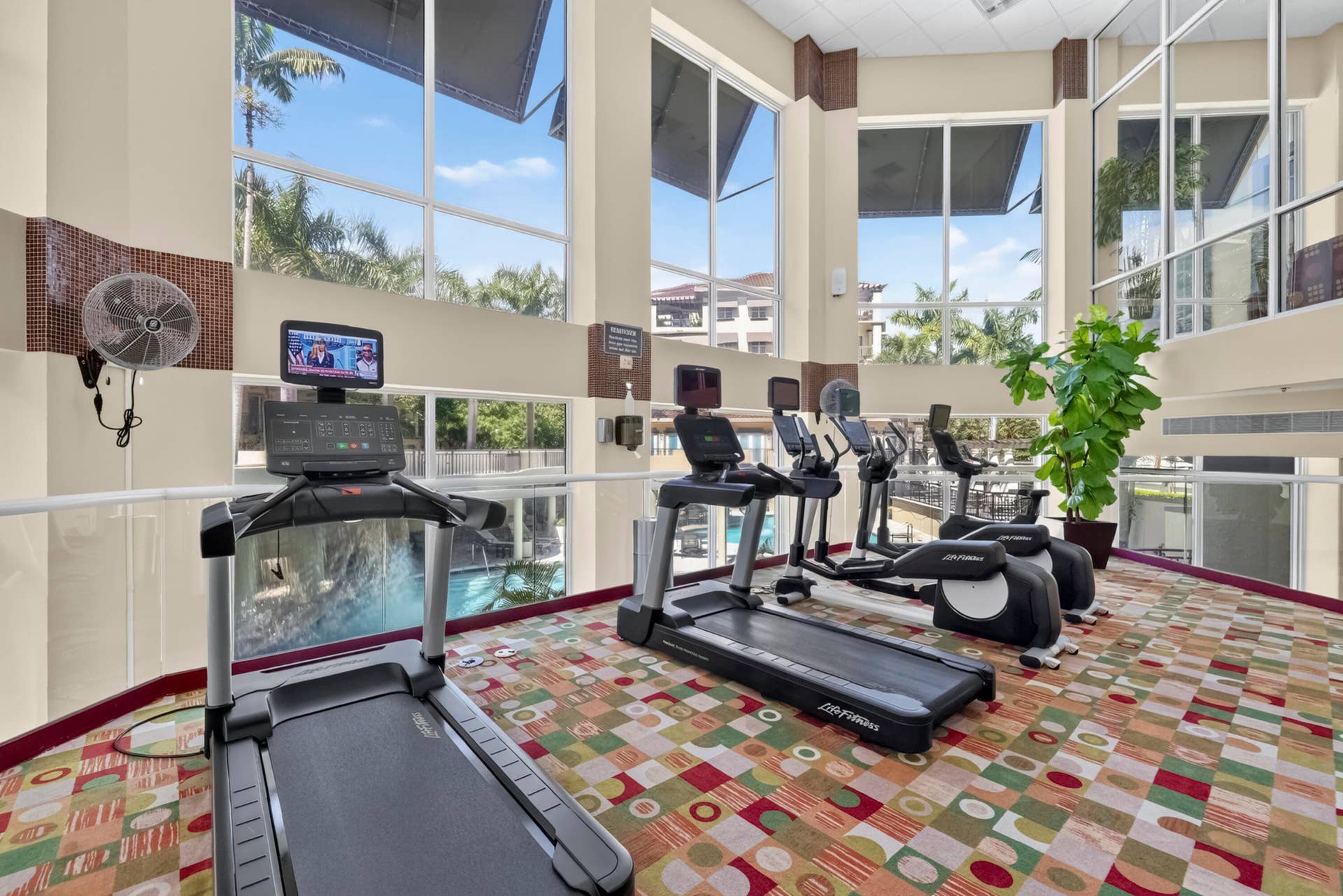 2631 NE 14TH Avenue, #216, Wilton Manors, FL 33334 View of pool from gym