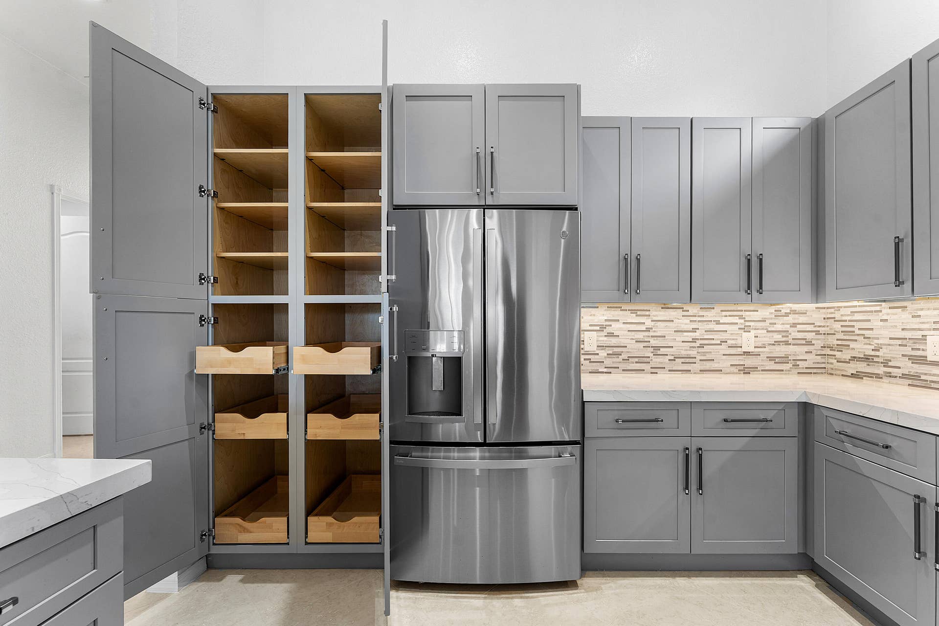 Pull out shelves