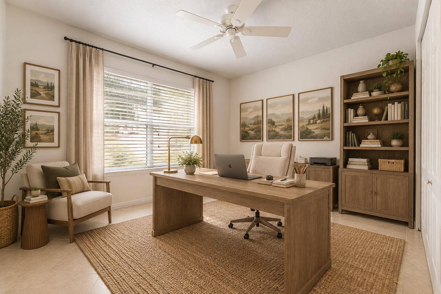 VIRTUALLY STAGED AS OFFICE