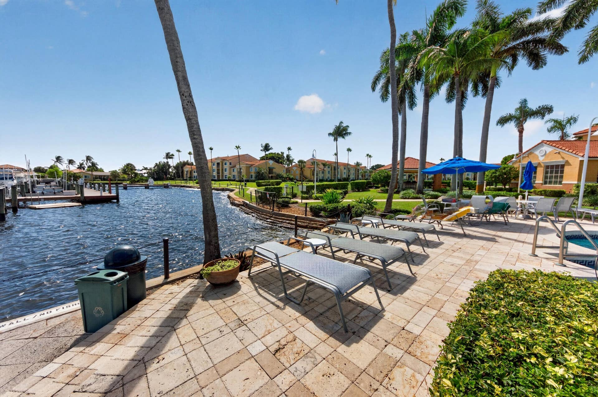 131 Yacht Club Way, #109, Hypoluxo, FL 33462 main pool looking over the intracoastal and marina
