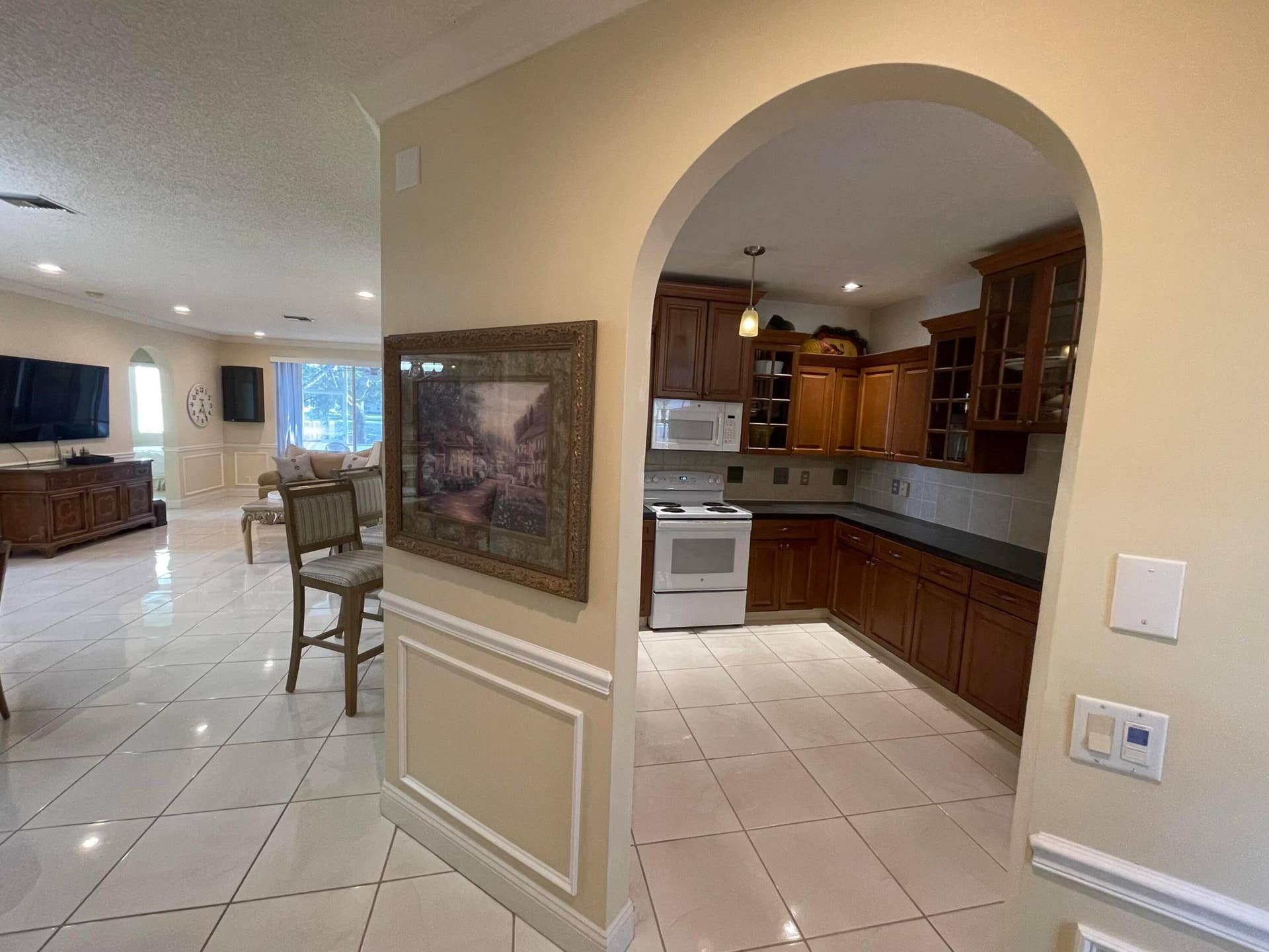 7911 Laina Lane, #1, Boynton Beach, FL 33437 Kitchen by Front Door