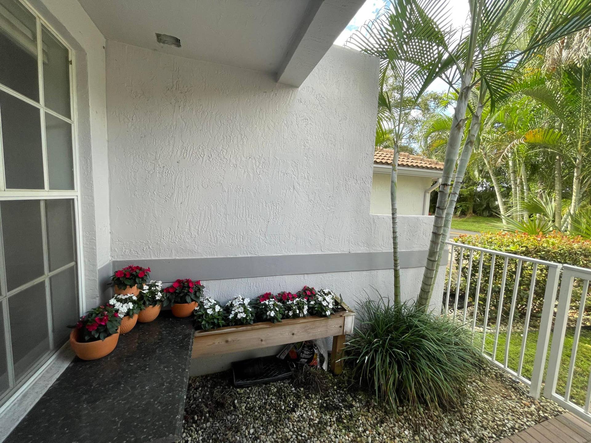 7911 Laina Lane, #1, Boynton Beach, FL 33437 Front Door Garden Area