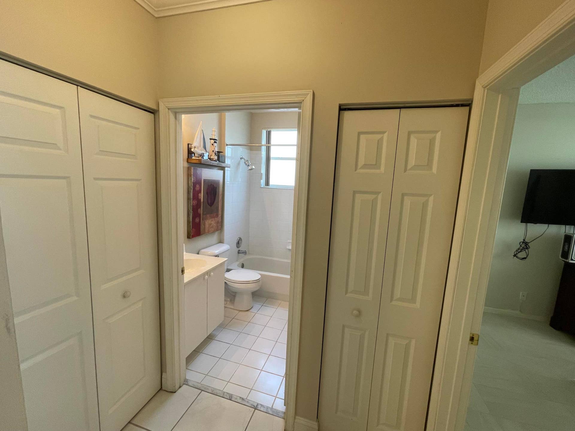 7911 Laina Lane, #1, Boynton Beach, FL 33437 Hallway 2nd bathroom two closets