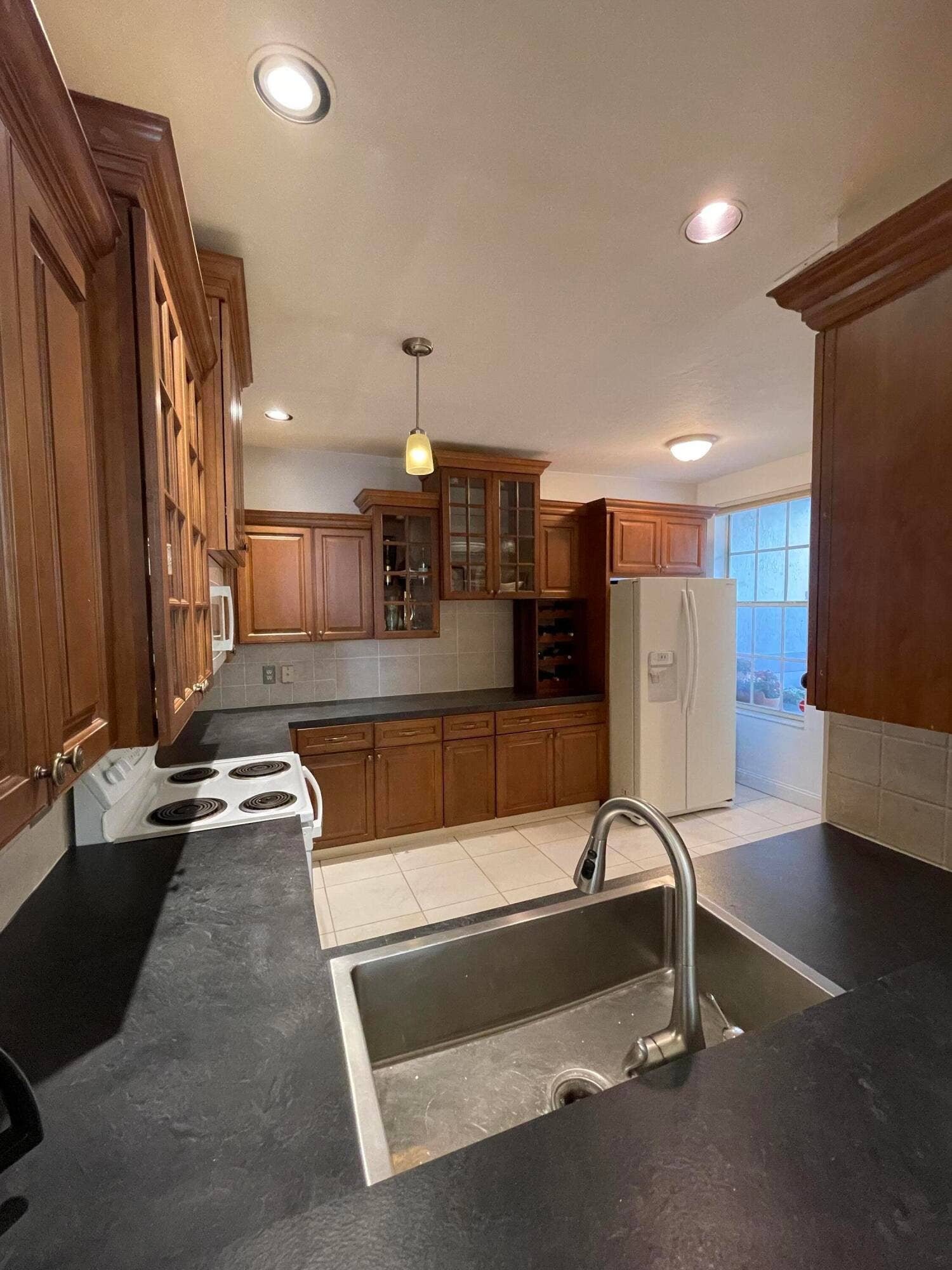 7911 Laina Lane, #1, Boynton Beach, FL 33437 Kitchen from Pass Through