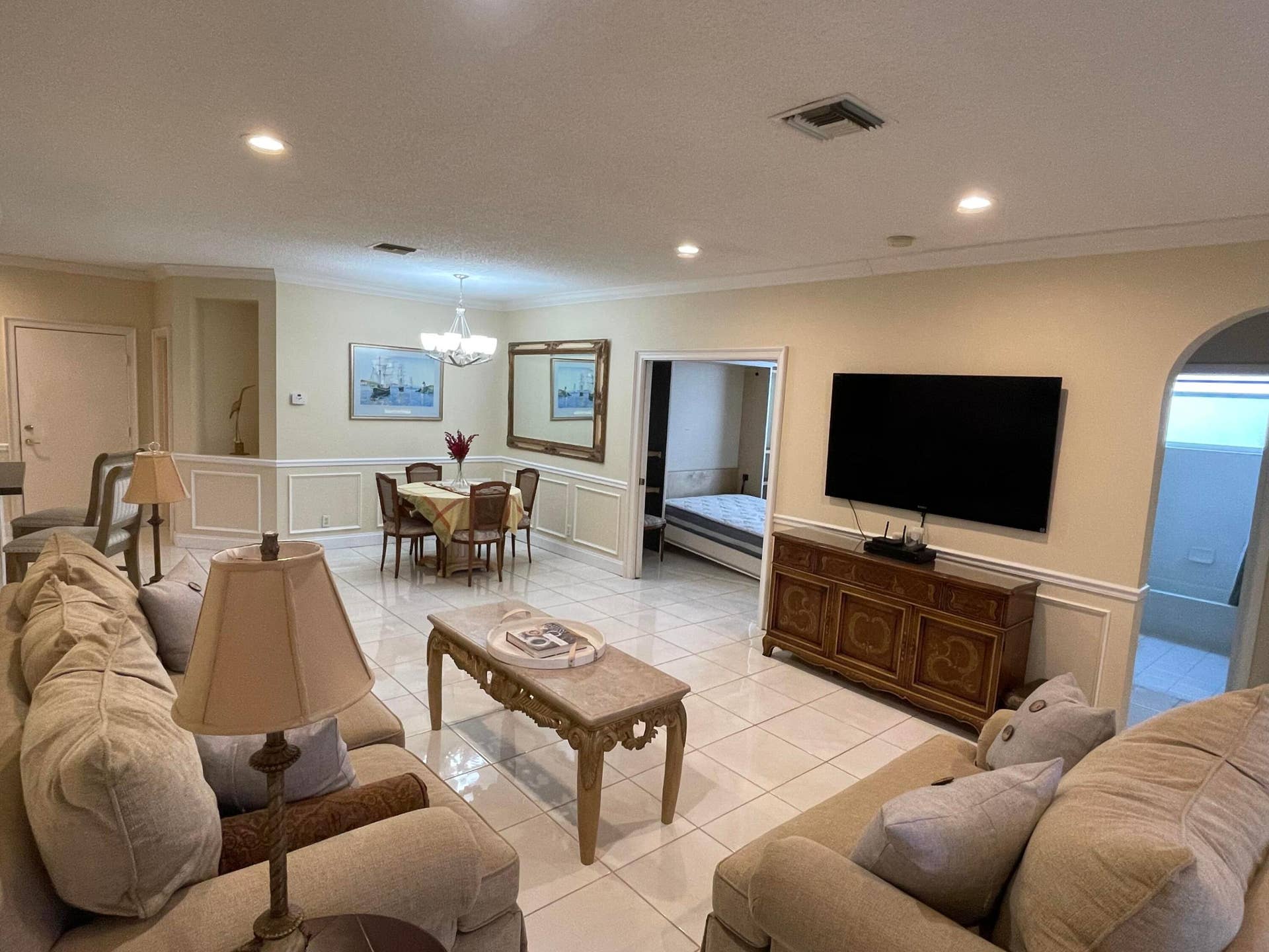 7911 Laina Lane, #1, Boynton Beach, FL 33437 Living Room Dining Room 3