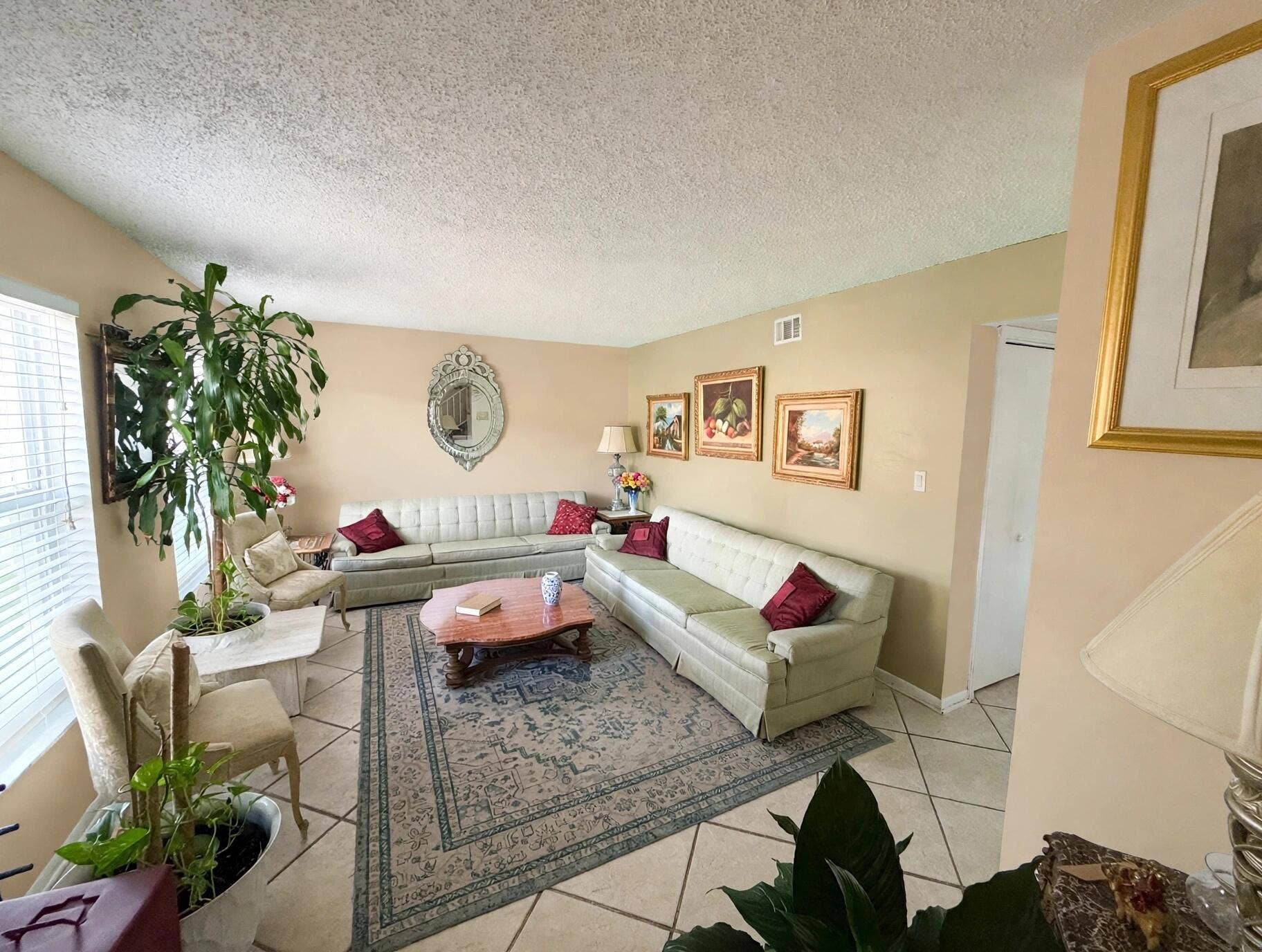 Living Room AI Staged