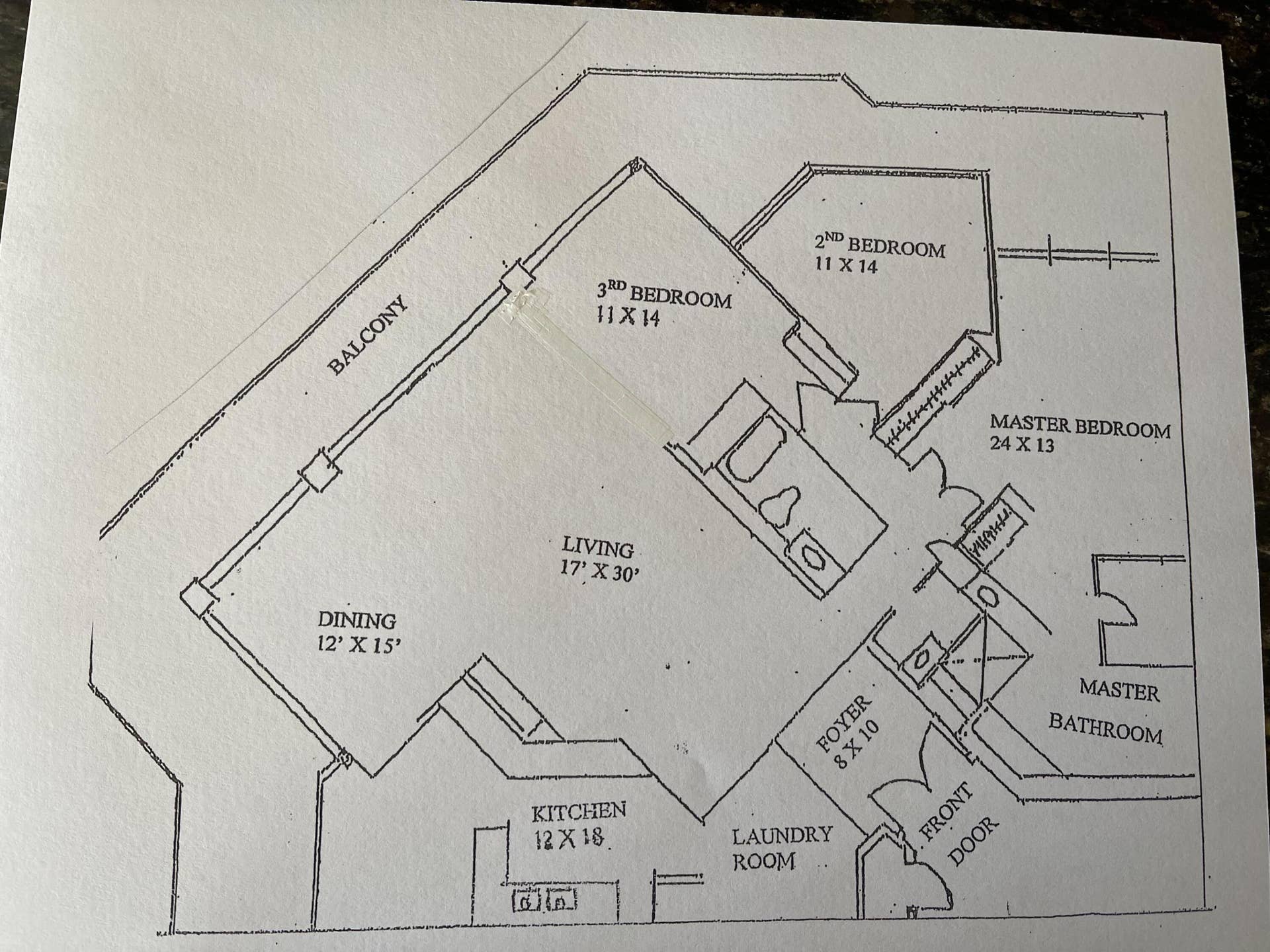 1900 CONSULATE Place, #1004, West Palm Beach, FL 33401 FLOORPLAN