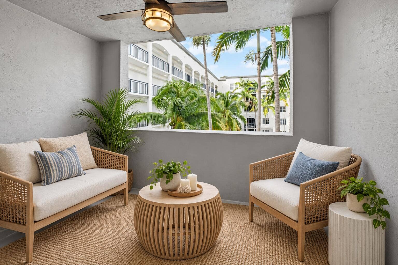 1690 Renaissance Commons Boulevard, #1422, Boynton Beach, FL 33426 Covered Balcony Rendering