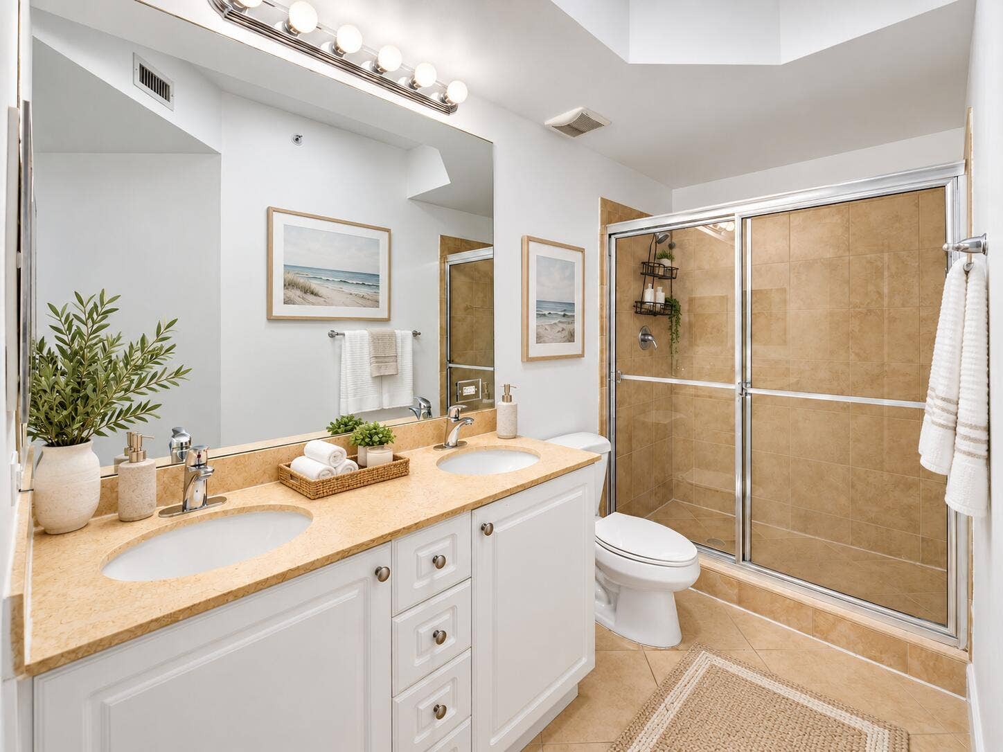 1690 Renaissance Commons Boulevard, #1422, Boynton Beach, FL 33426 Primary Bathroom Rendering
