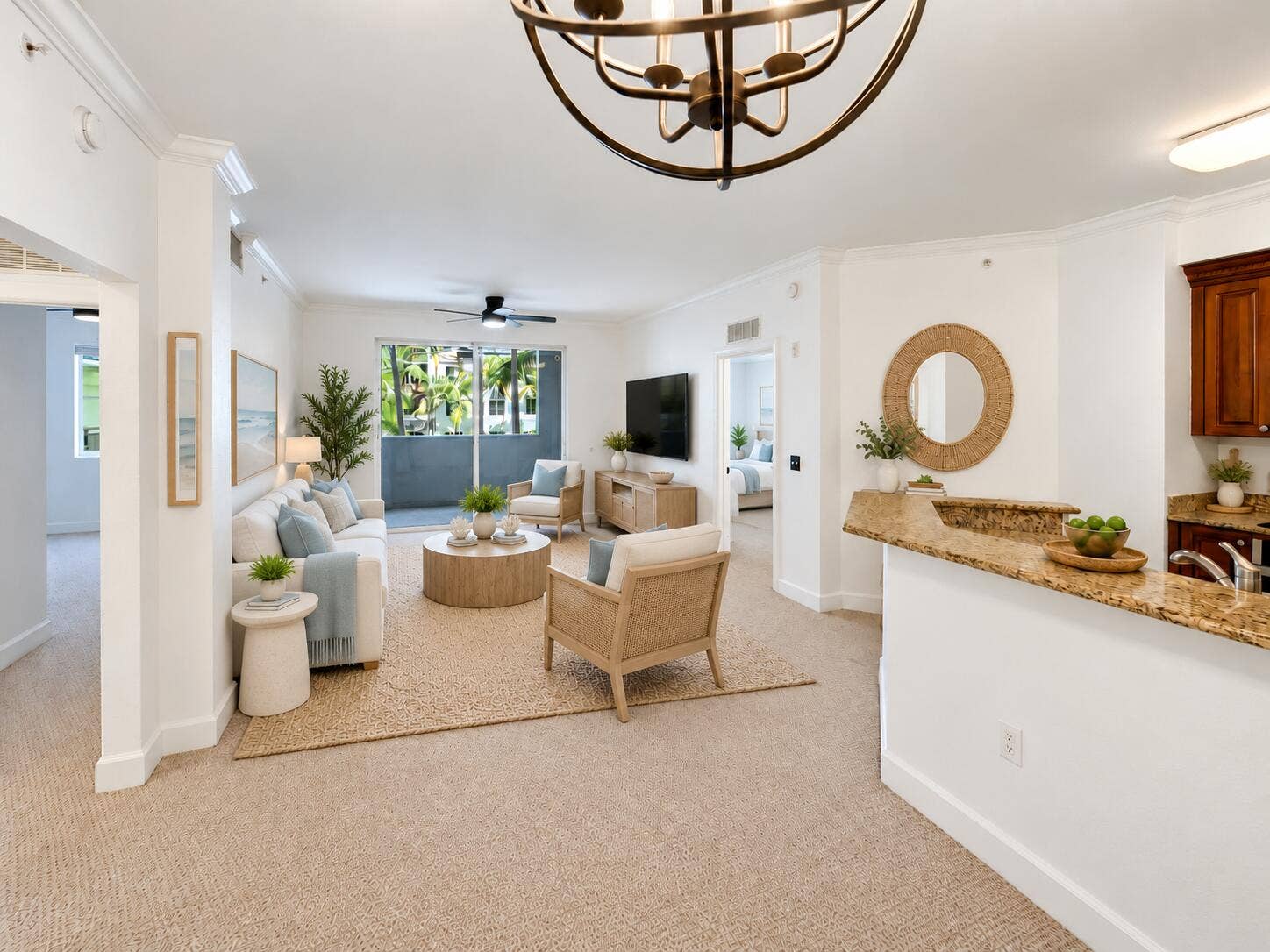 1690 Renaissance Commons Boulevard, #1422, Boynton Beach, FL 33426 Living Room Rendering