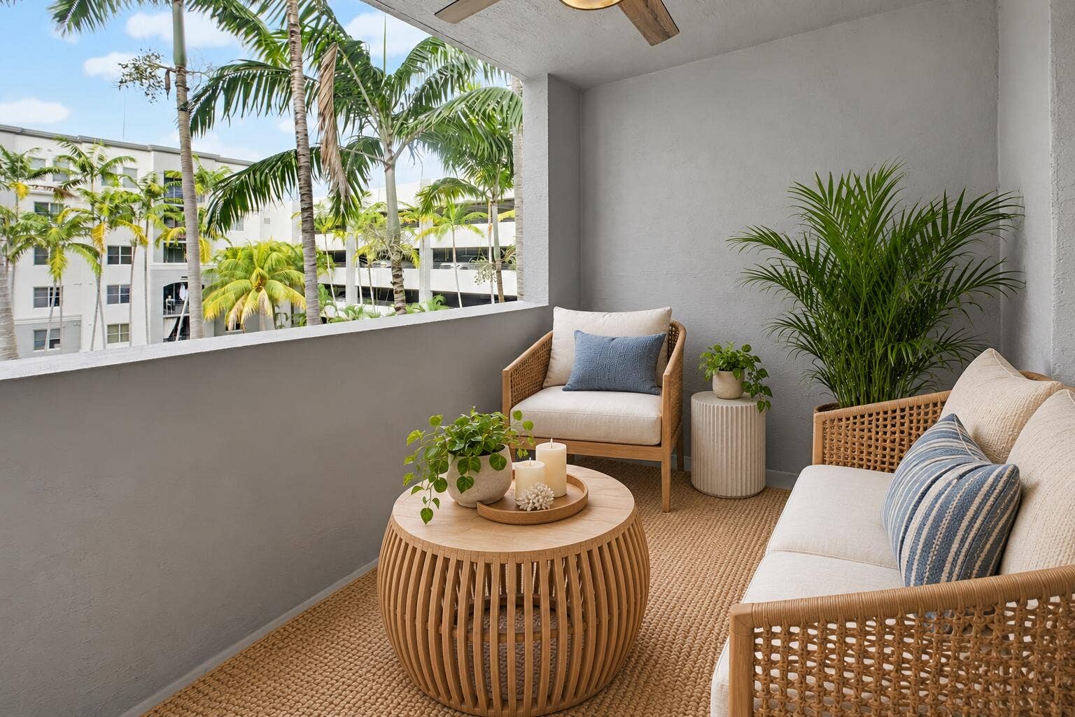 1690 Renaissance Commons Boulevard, #1422, Boynton Beach, FL 33426 Covered Balcony Rendering
