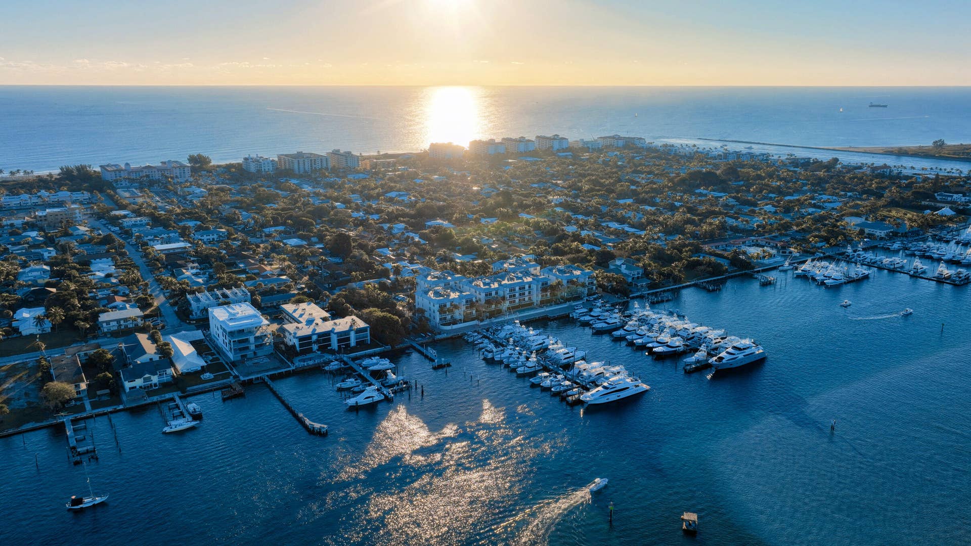 184 Lake Drive, #4201, Palm Beach Shores, FL 33404 HAVN is a collection of just 36 residences across five boutique, three-story waterfront buildings, paired with a 52-slip full-service marina.