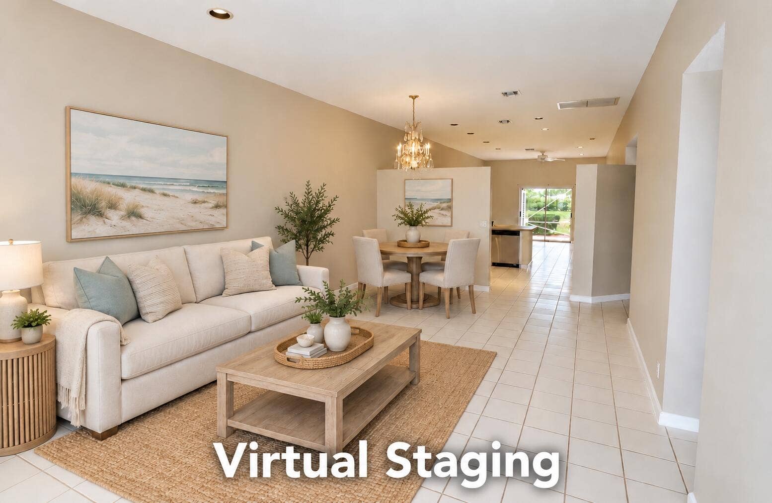 2546 COUNTRY GOLF Drive, Wellington, FL 33414 Living Room Virtually Staged
