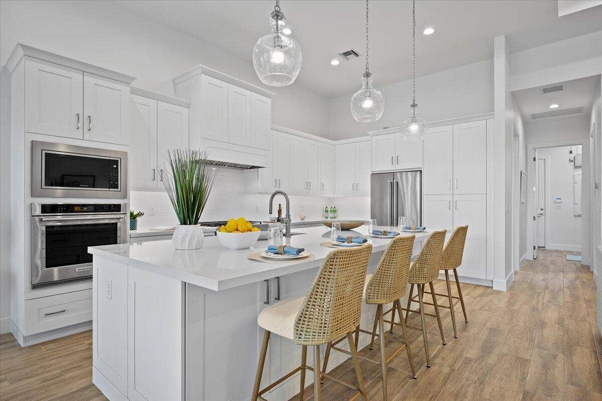 Kitchen Island and Gathering Space