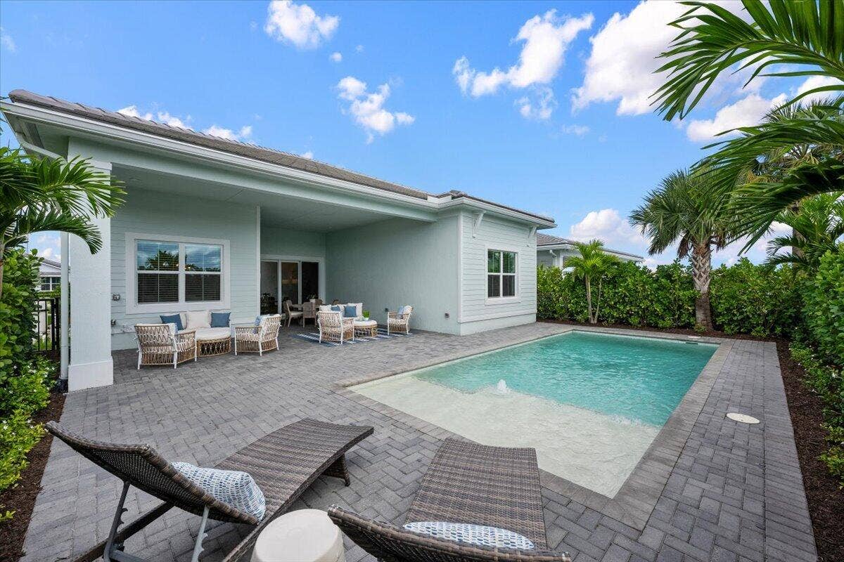 Rear Exterior and Pool