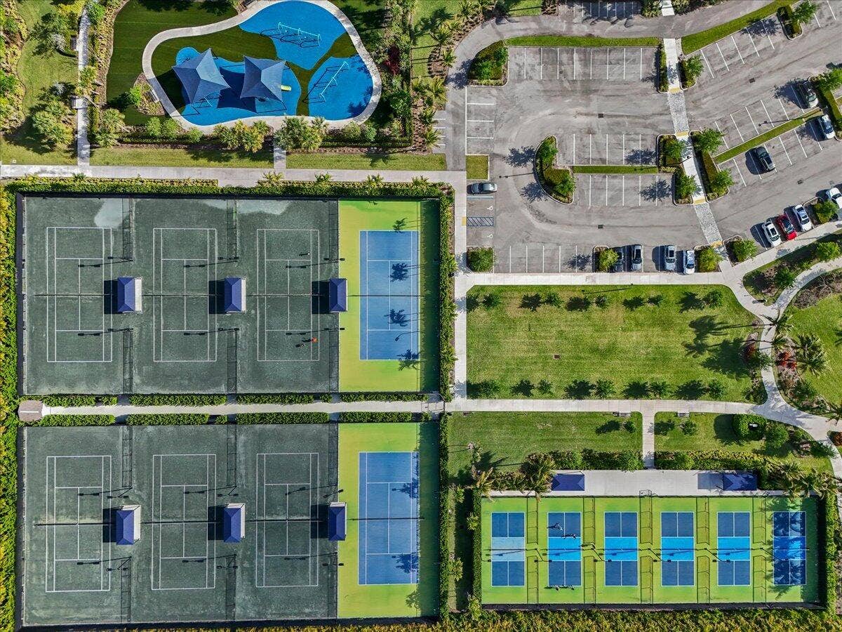 Sports Courts and Amenities from Above