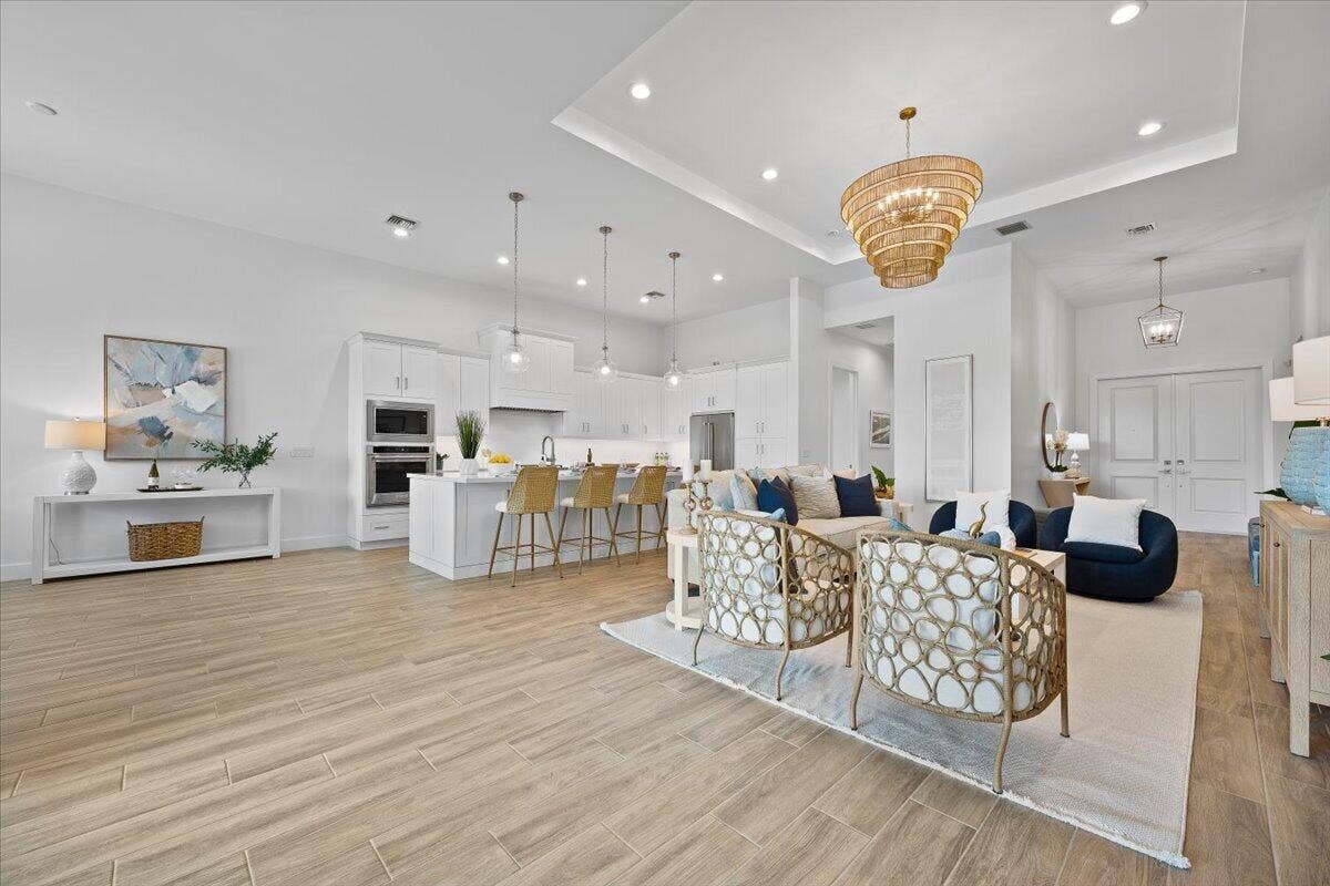 Beautiful Open Living and Kitchen View