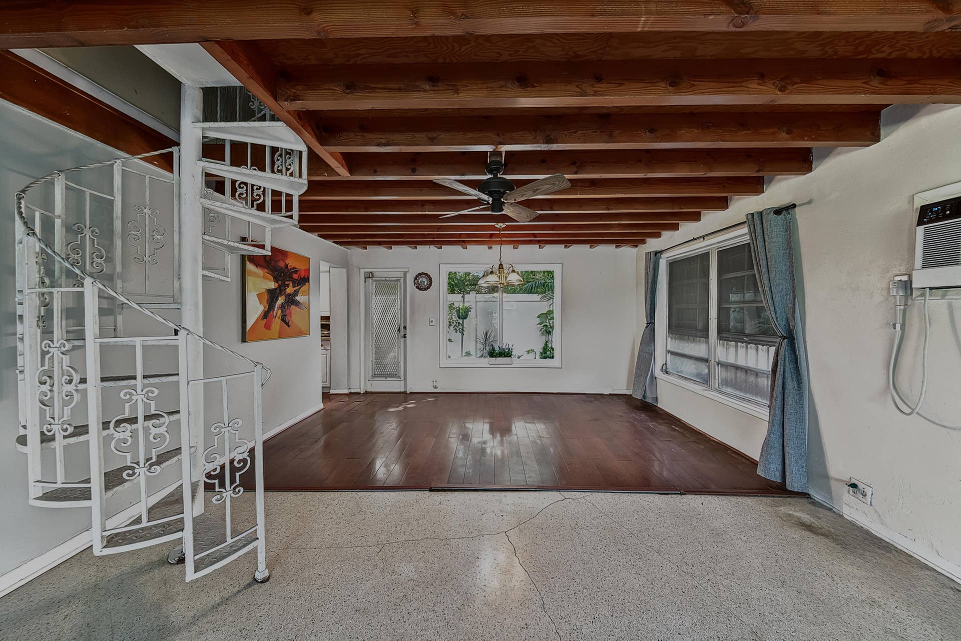 116 NE 22nd Street, Wilton Manors, FL 33305 spiral stairs to 2nd floor - blocked for studio apartment