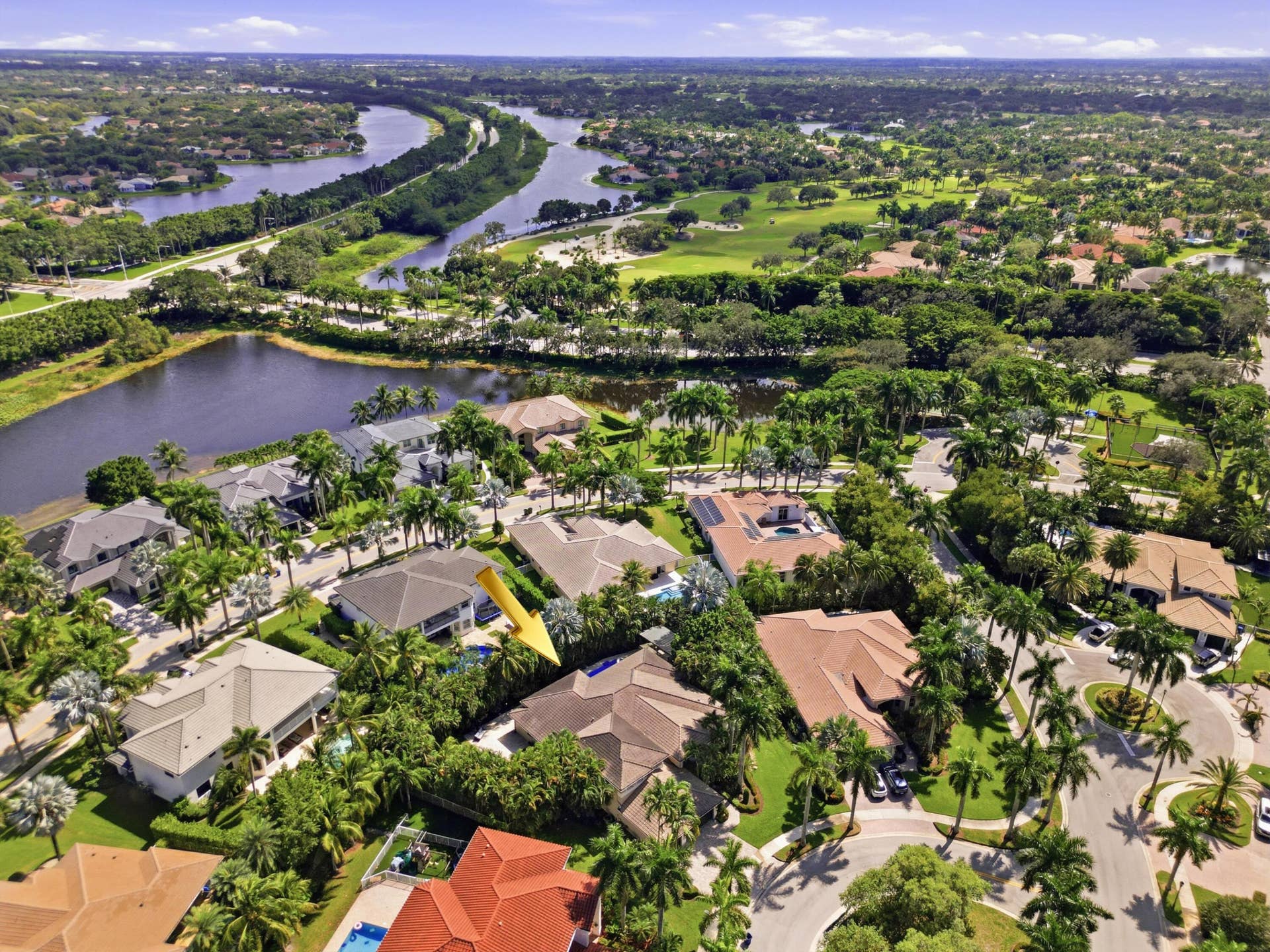 1580 VICTORIA ISLE Way, Weston, FL 33327 Aerial View