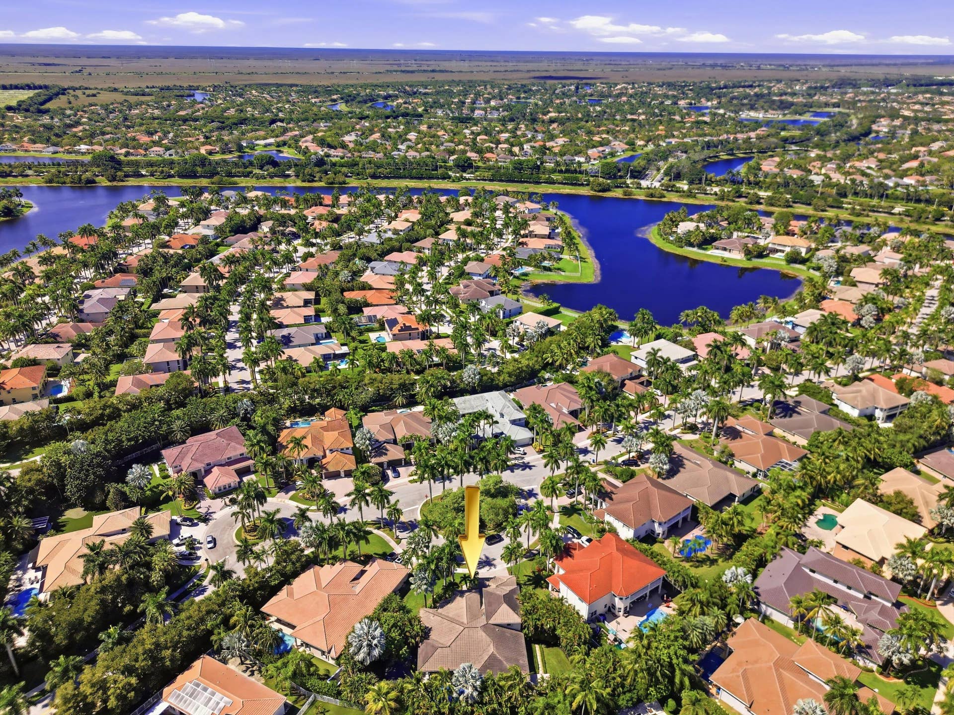 1580 VICTORIA ISLE Way, Weston, FL 33327 Aerial View