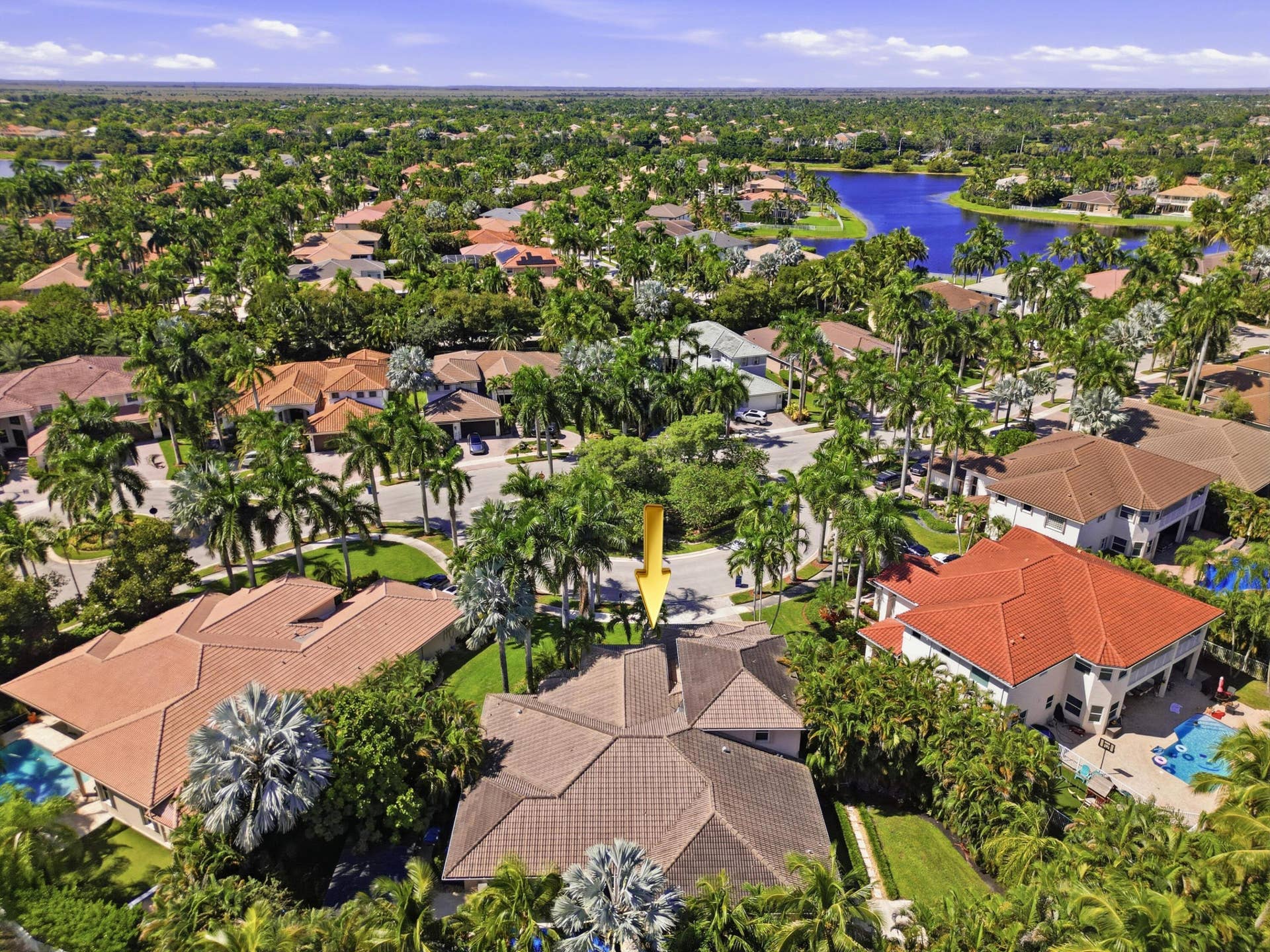 1580 VICTORIA ISLE Way, Weston, FL 33327 Aerial View
