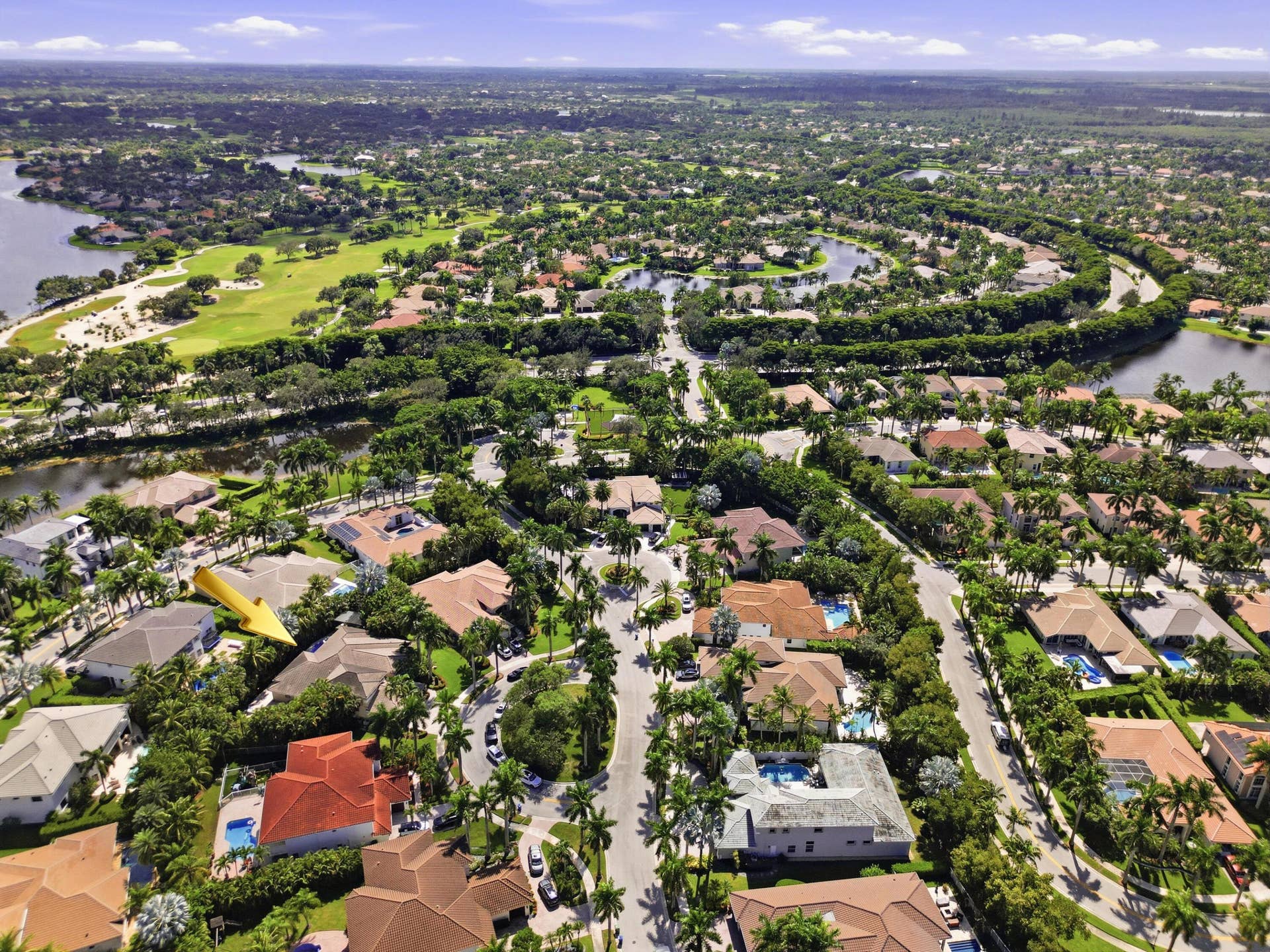 1580 VICTORIA ISLE Way, Weston, FL 33327 Aerial View