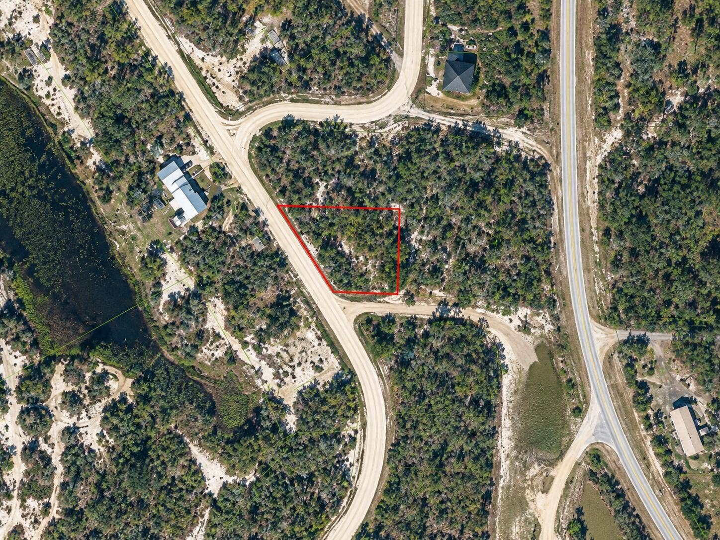 229 LAKELAND Drive, Lake Placid, FL 33852 Aerial View
