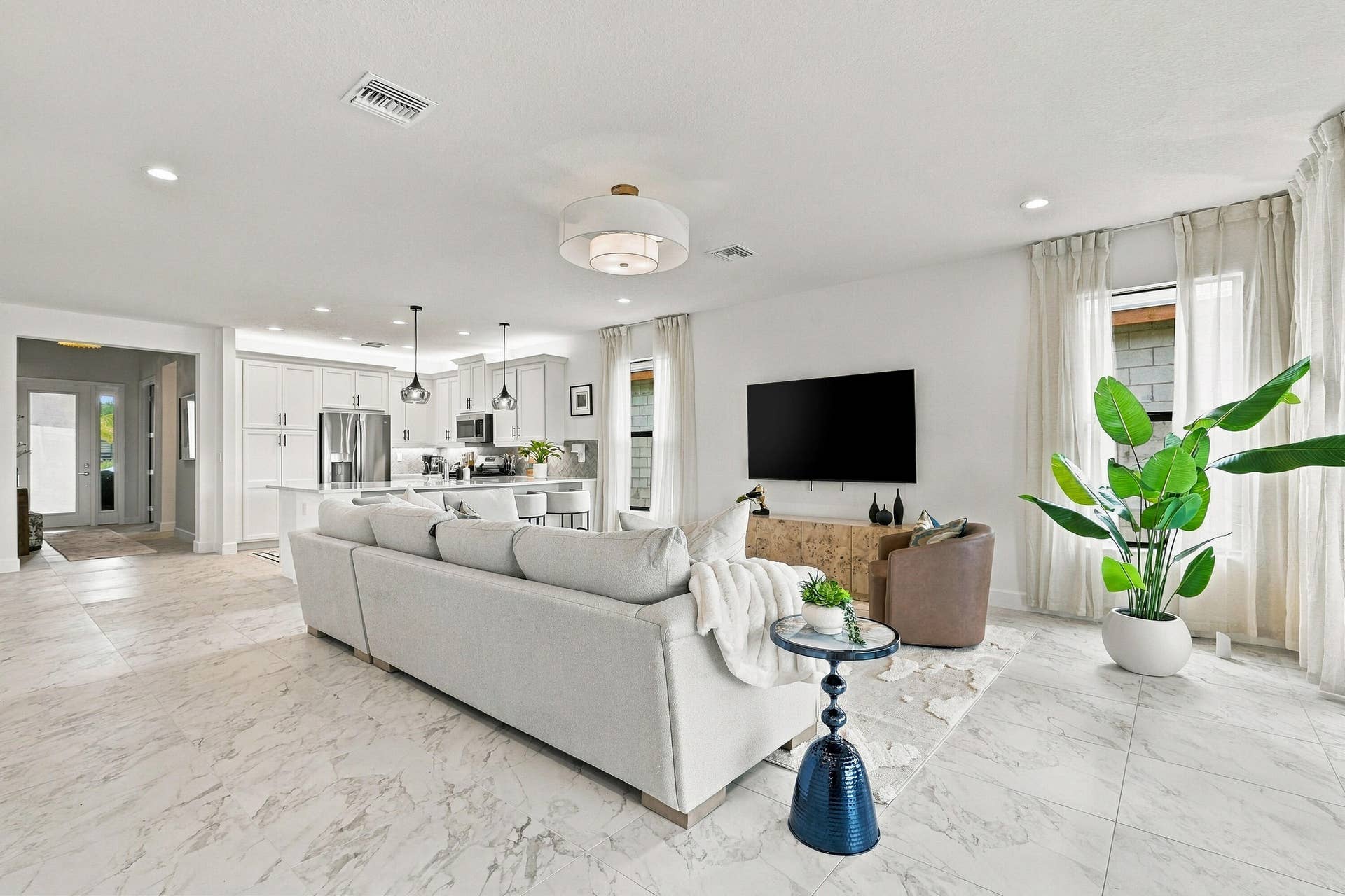 12520 SW Briny Bay Drive, Port St Lucie, FL 34987 Living area and Kitchen views