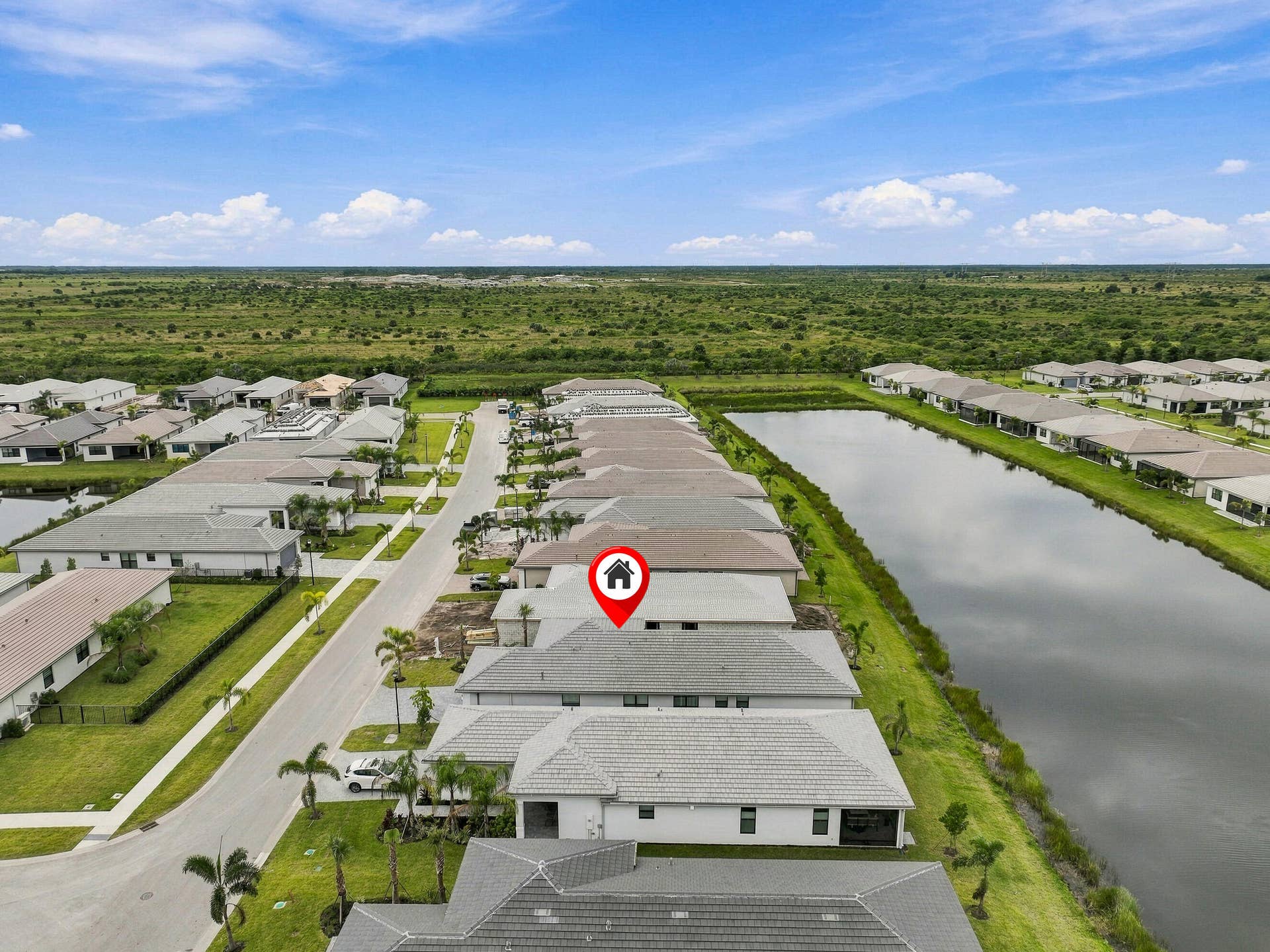 12520 SW Briny Bay Drive, Port St Lucie, FL 34987 Arrow on lake view home