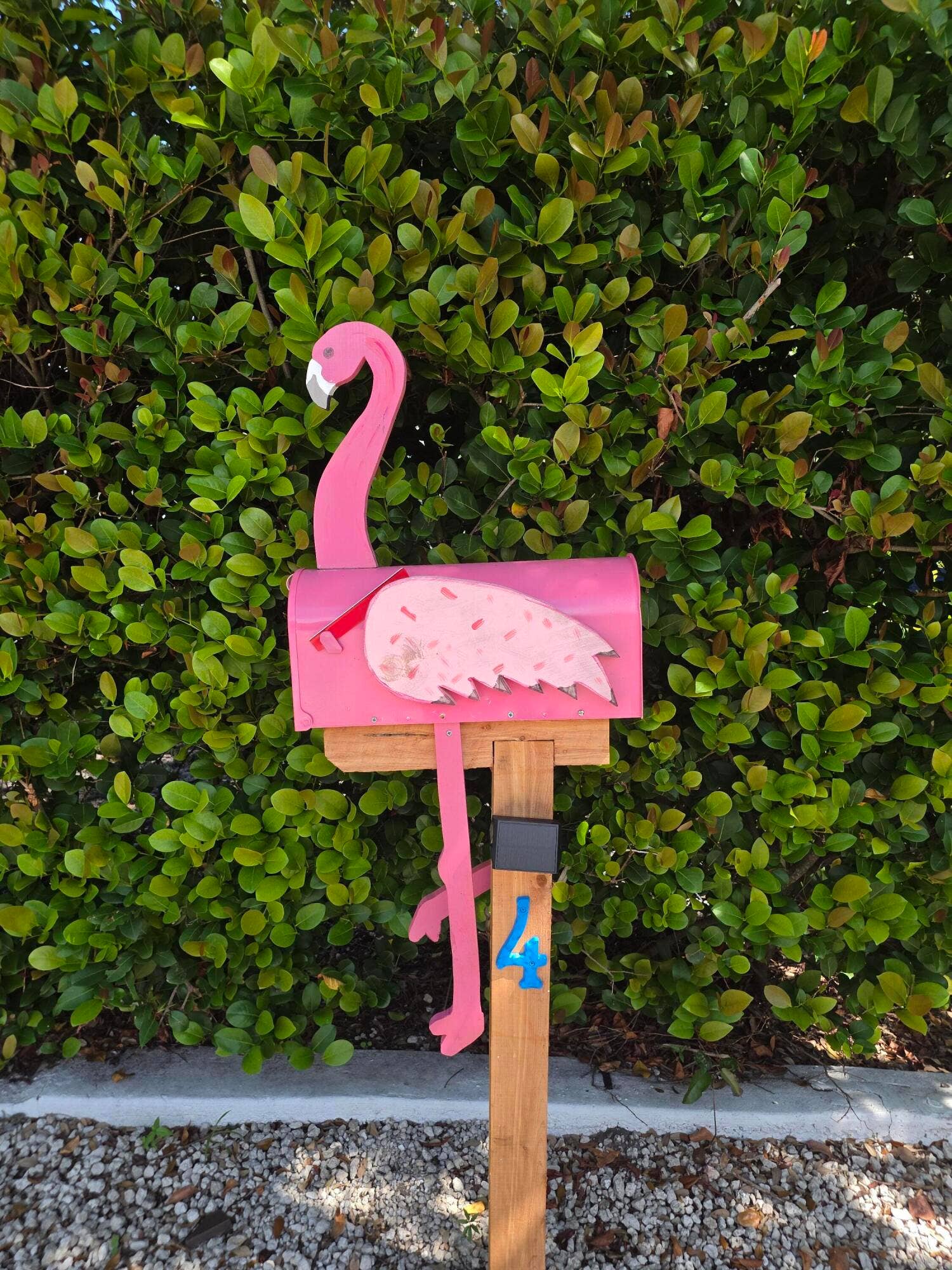 218 S M Street, #3, Lake Worth Beach, FL 33460 flamingo mailbox decor