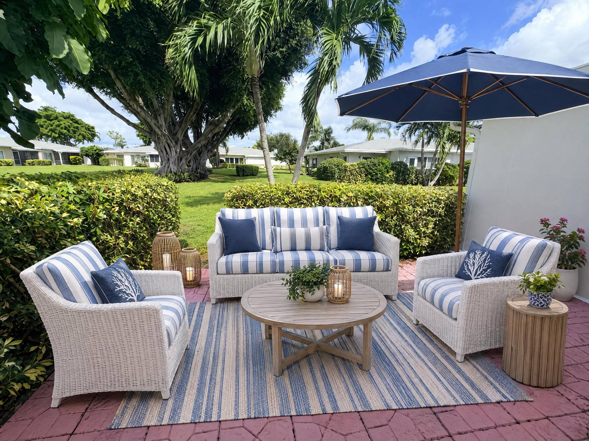 2521 Juniper Drive, #11-C, Delray Beach, FL 33445 Backyard patio