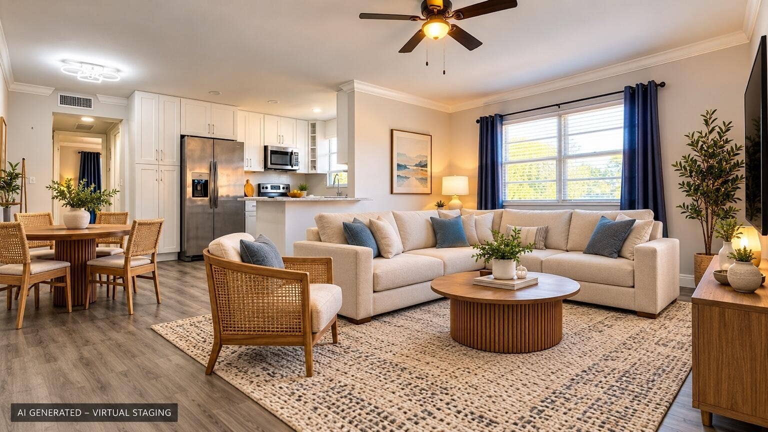 337 Sheffield N, West Palm Beach, FL 33417 Living_Room_View_2_Virtual_Staging