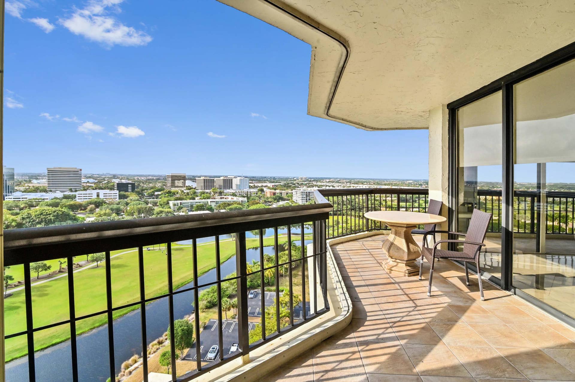 1900 CONSULATE Place, #1704, West Palm Beach, FL 33401 TERRACE WITH CITY VIEW