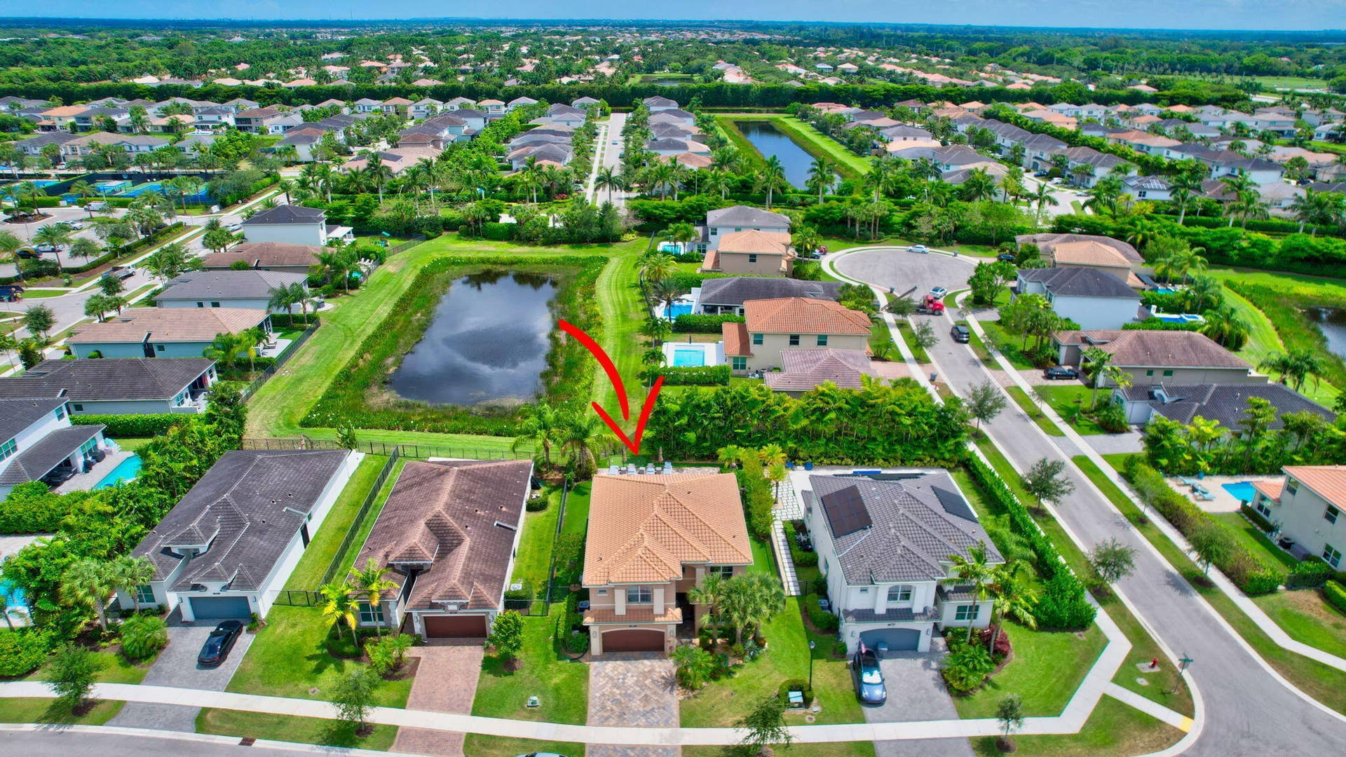 aerial view - home