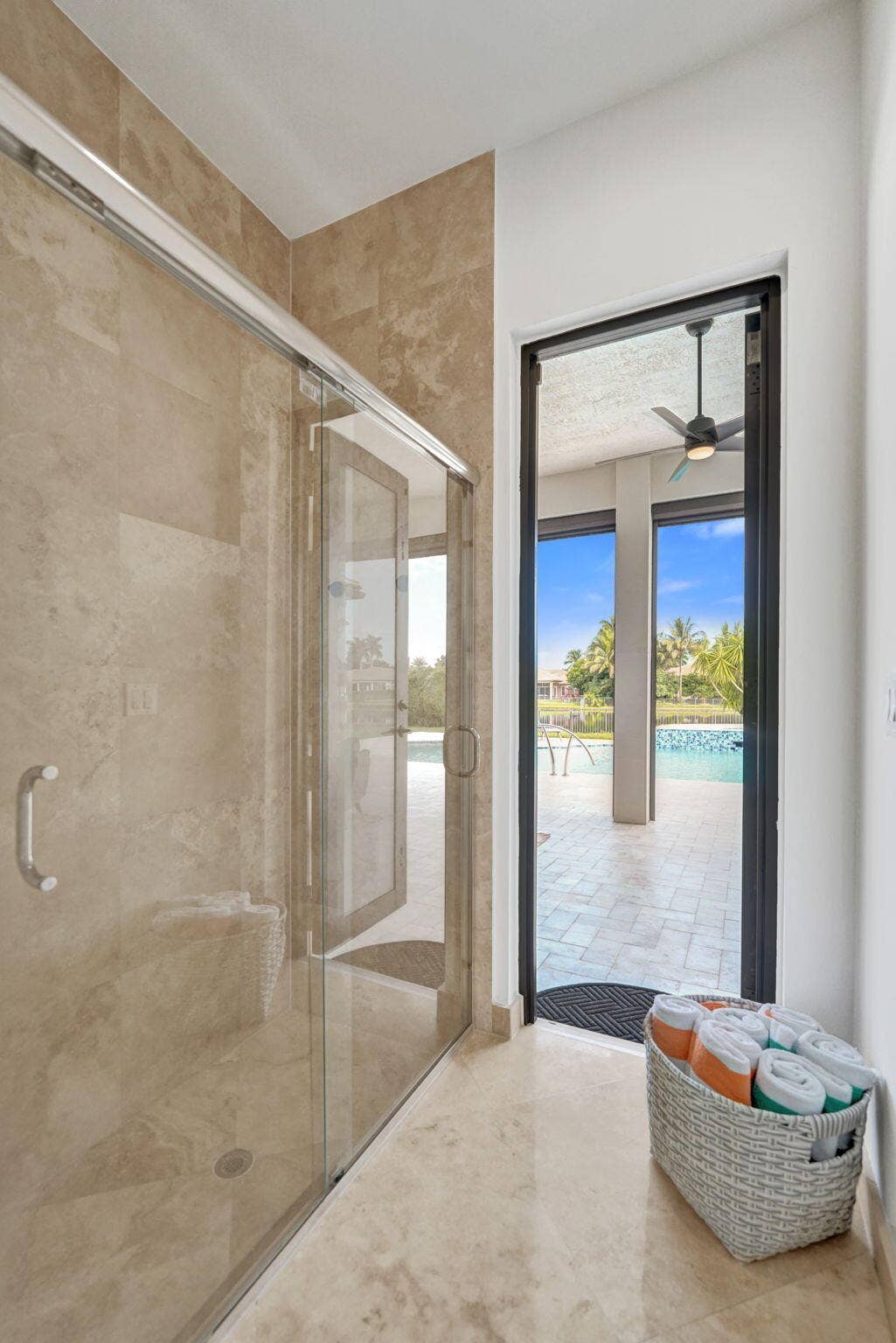 Updated shower in cabana bath