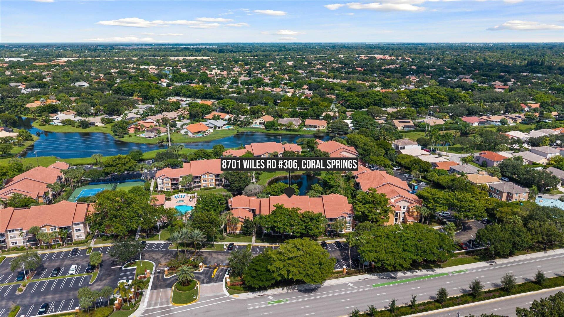 8701 Wiles Road, #306, Coral Springs, FL 33067 Arial View