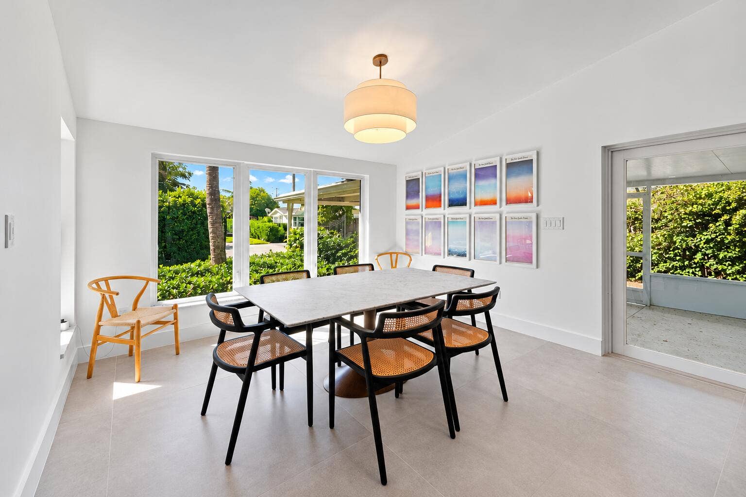 375 LINDA Lane, West Palm Beach, FL 33405 Sunlit Modern Dining Room Retreat-2